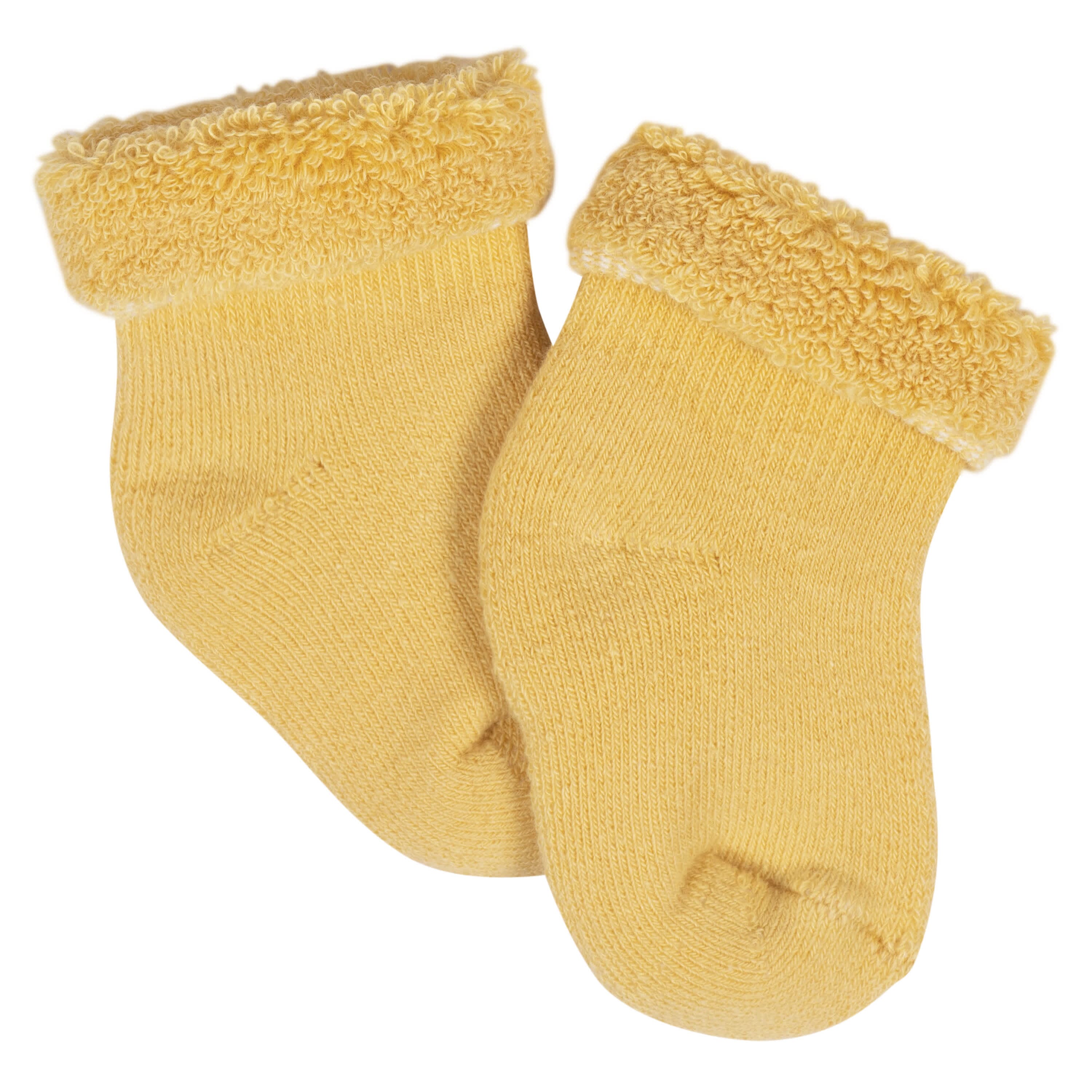 12-Pack Baby Girls Golden Floral Terry Wiggle Proof® Socks - Image 12