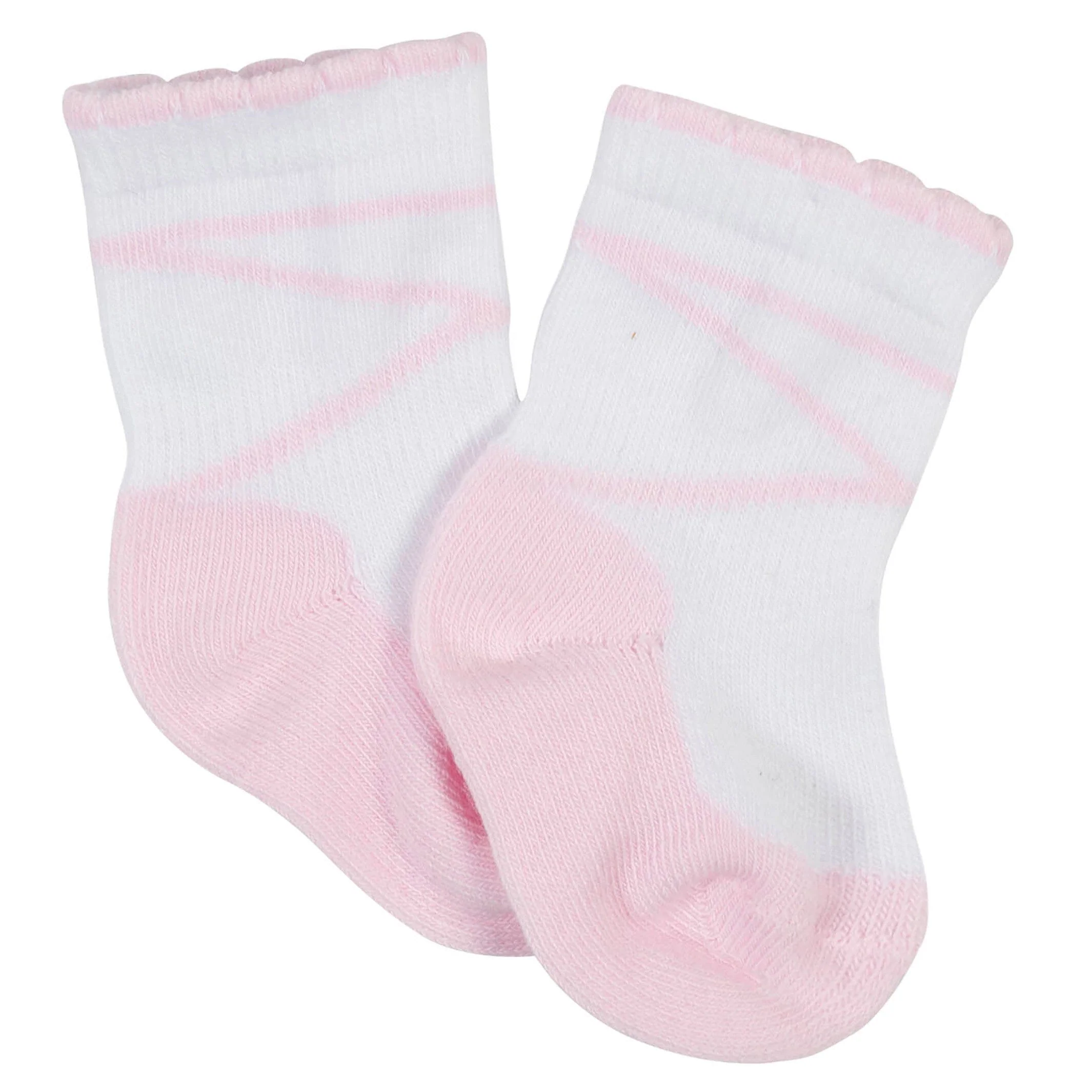12-Pack Baby Girls Love, Floral, & Fairy Tale Wiggle-Proof™ Socks - Image 3