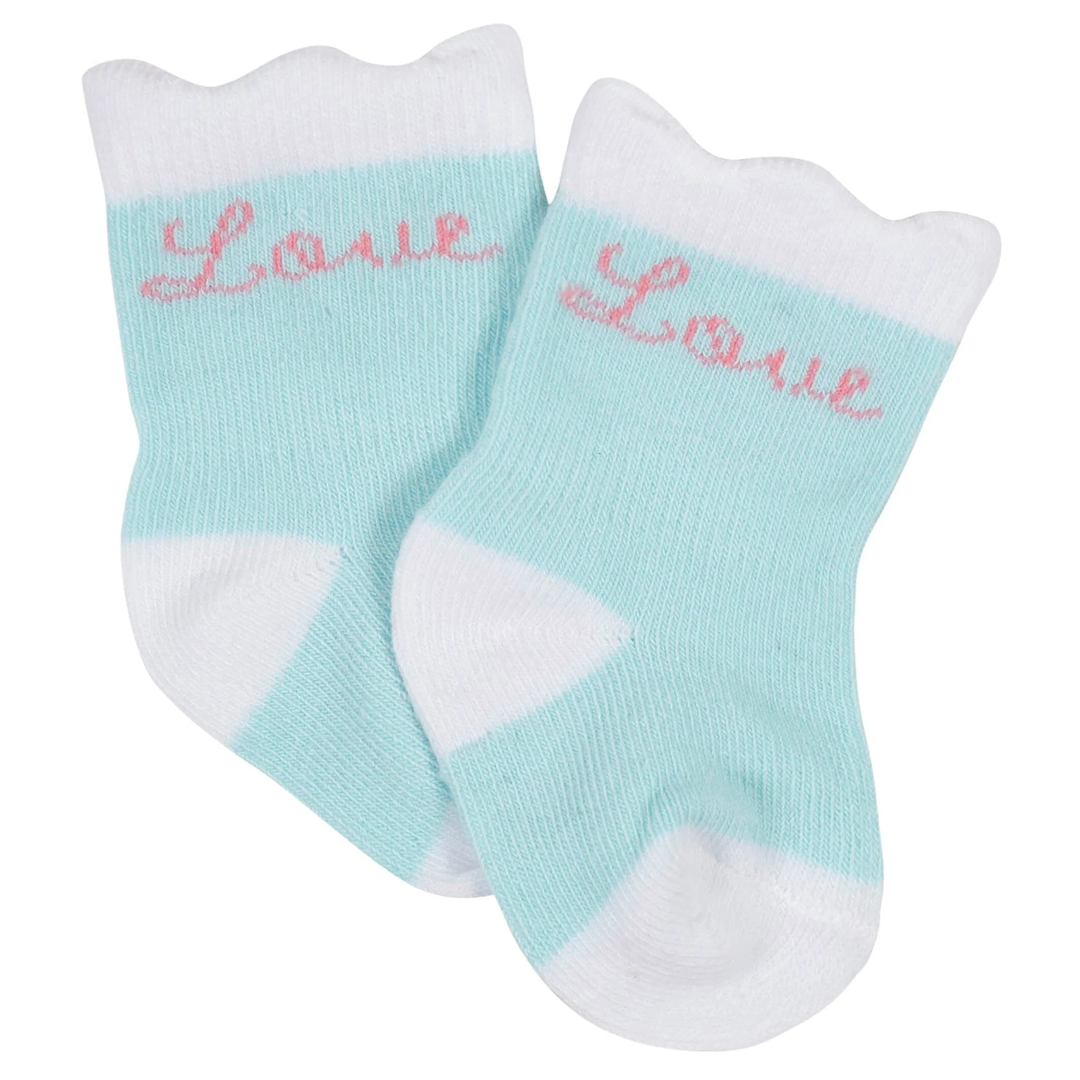 12-Pack Baby Girls Love, Floral, & Fairy Tale Wiggle-Proof™ Socks - Image 6