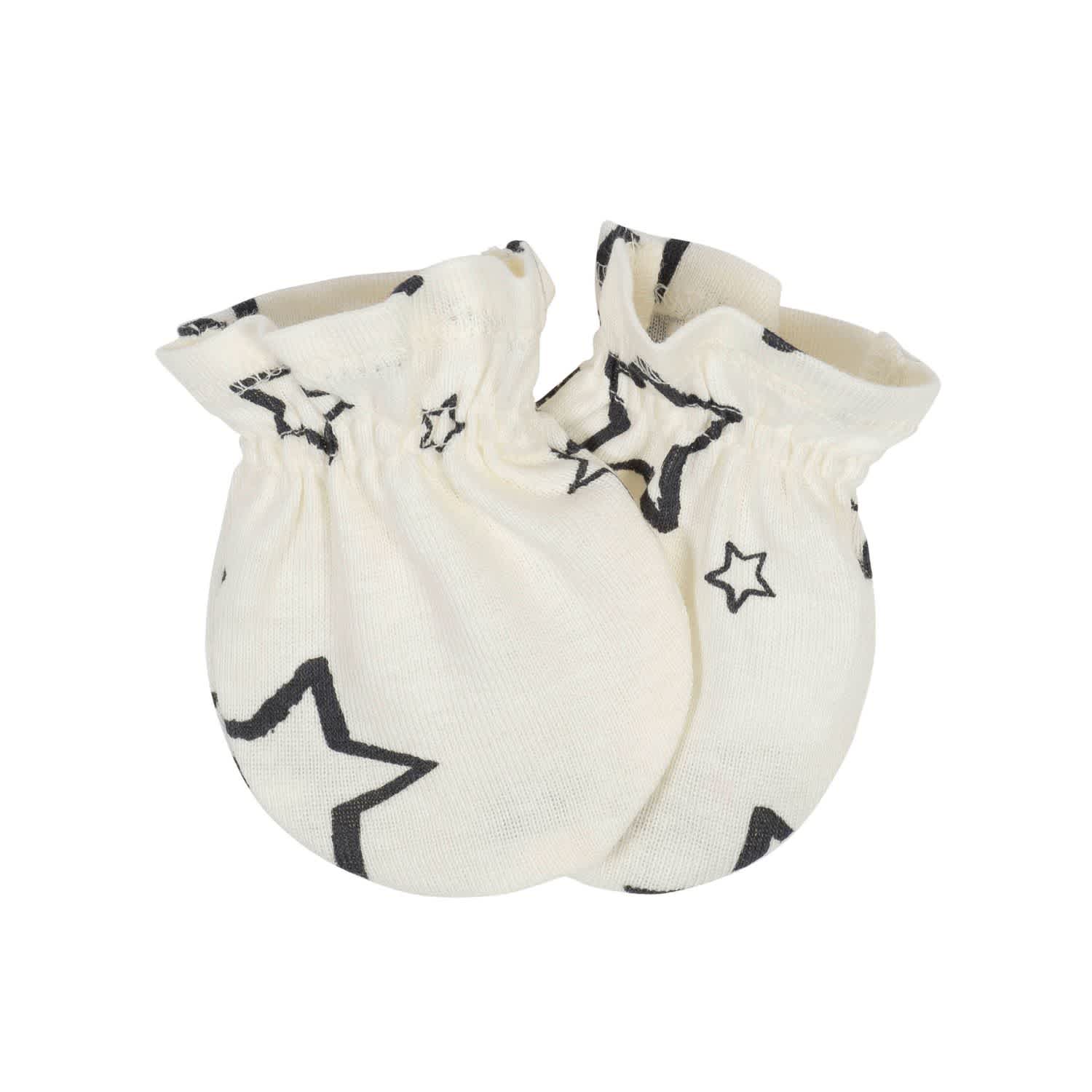 12-Piece Baby Neutral Words Cap and Mitten Set - Image 4
