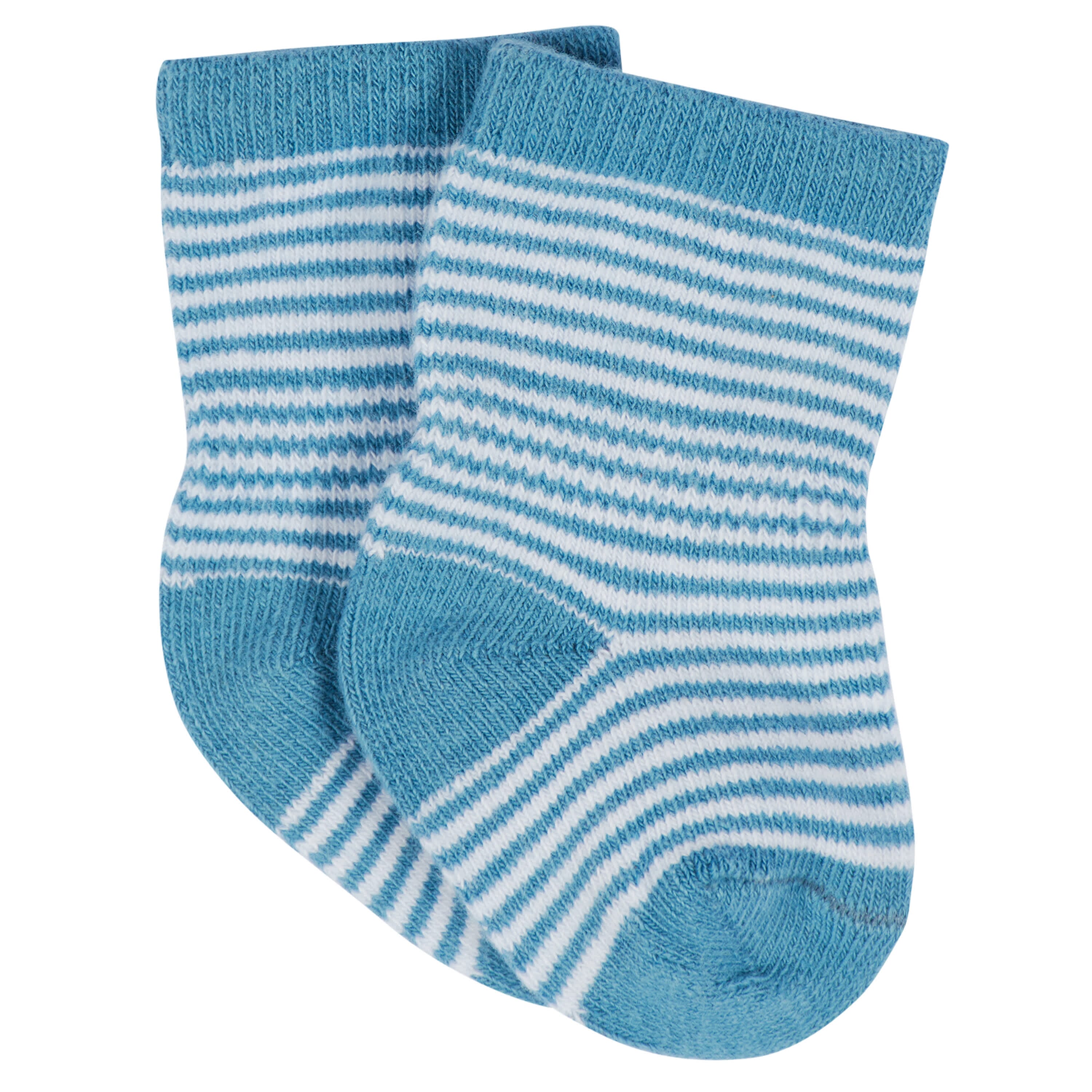 12-Pack Baby & Toddler Boys Construction Zone Jersey Crew Wiggle Proof® Socks - Image 12