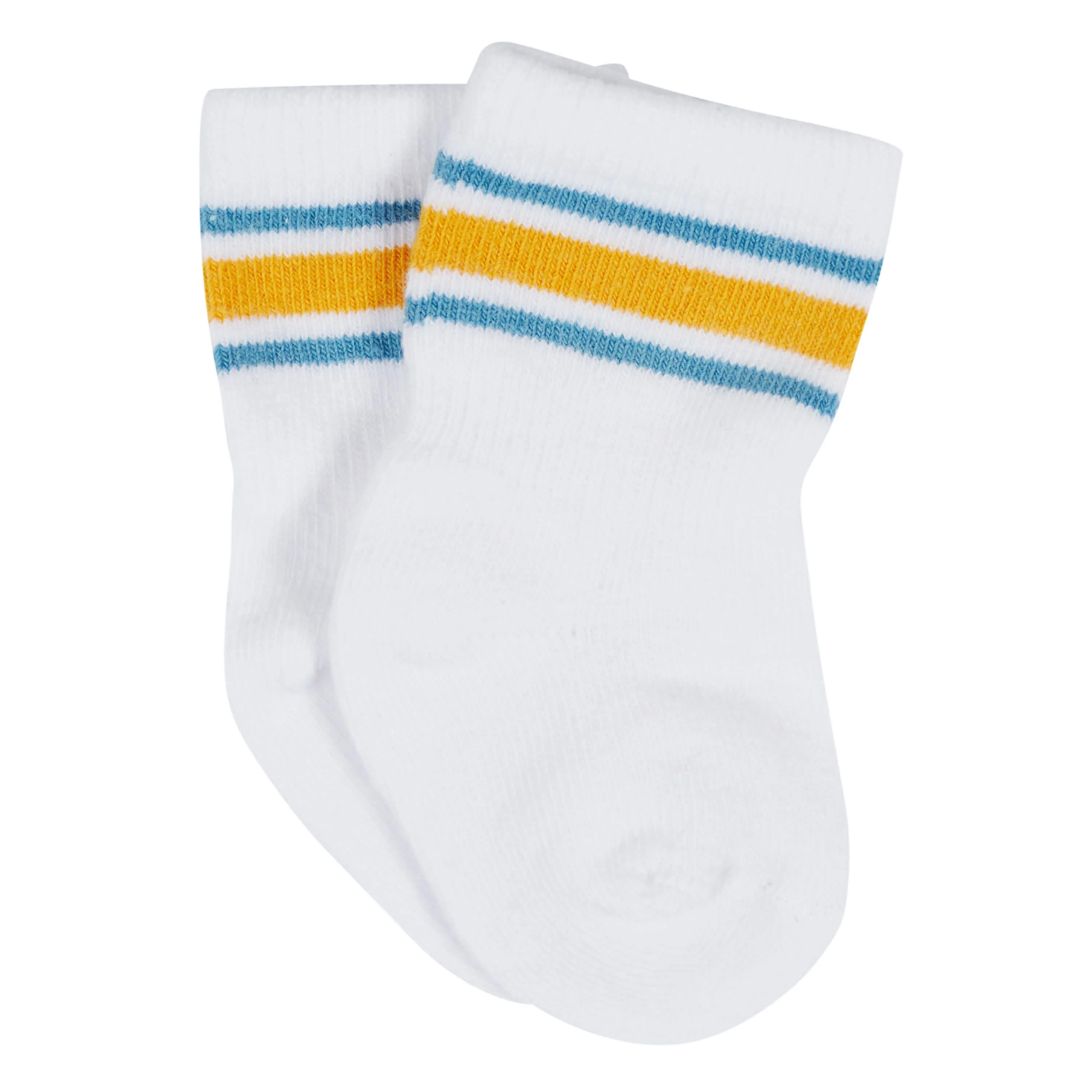 12-Pack Baby & Toddler Boys Construction Zone Jersey Crew Wiggle Proof® Socks - Image 2