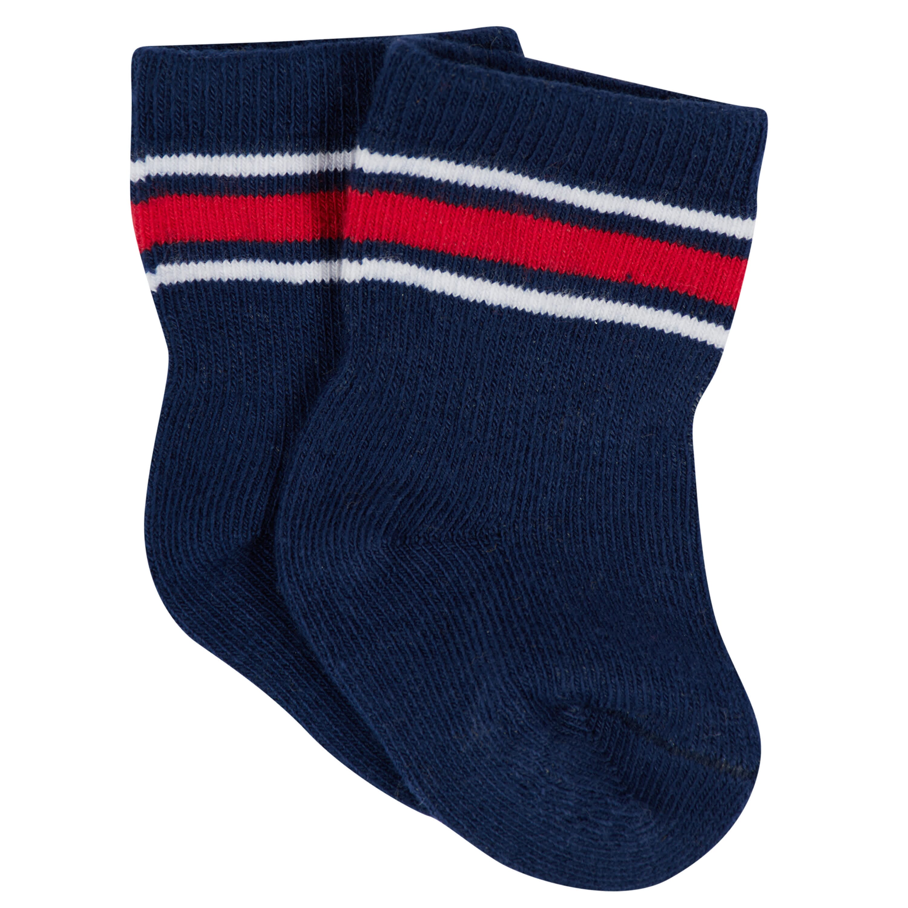 12-Pack Baby & Toddler Boys Construction Zone Jersey Crew Wiggle Proof® Socks - Image 5