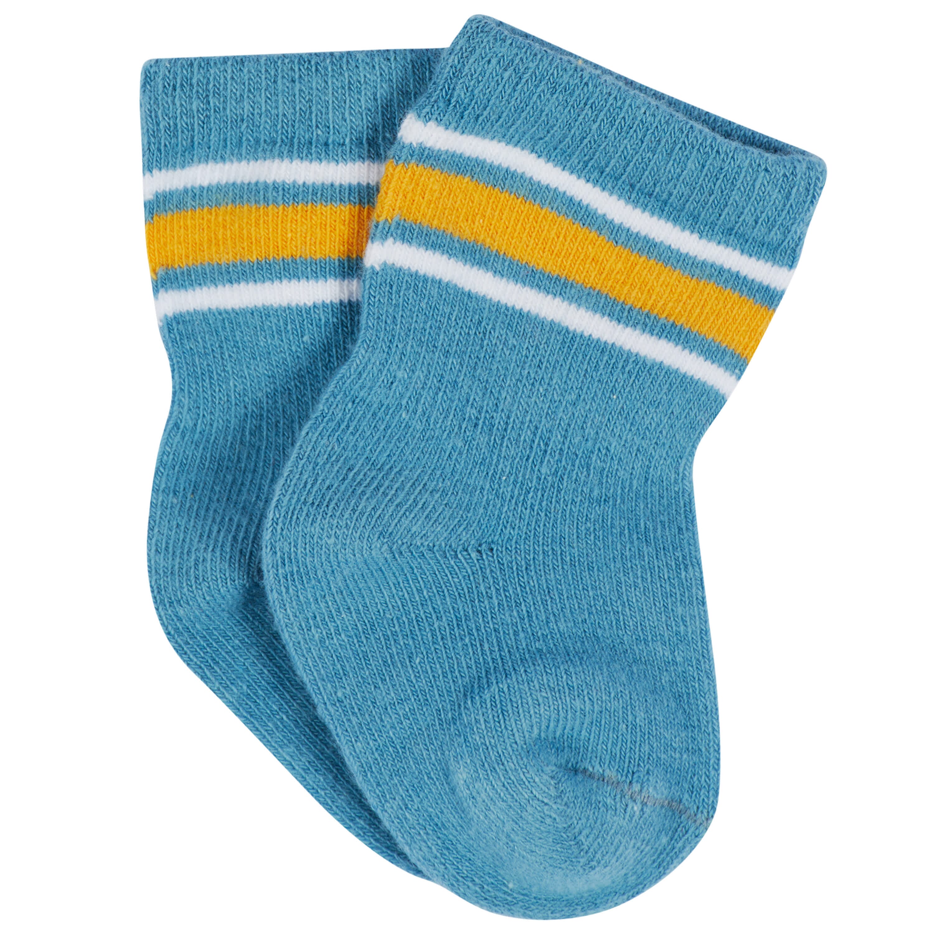 12-Pack Baby & Toddler Boys Construction Zone Jersey Crew Wiggle Proof® Socks - Image 6