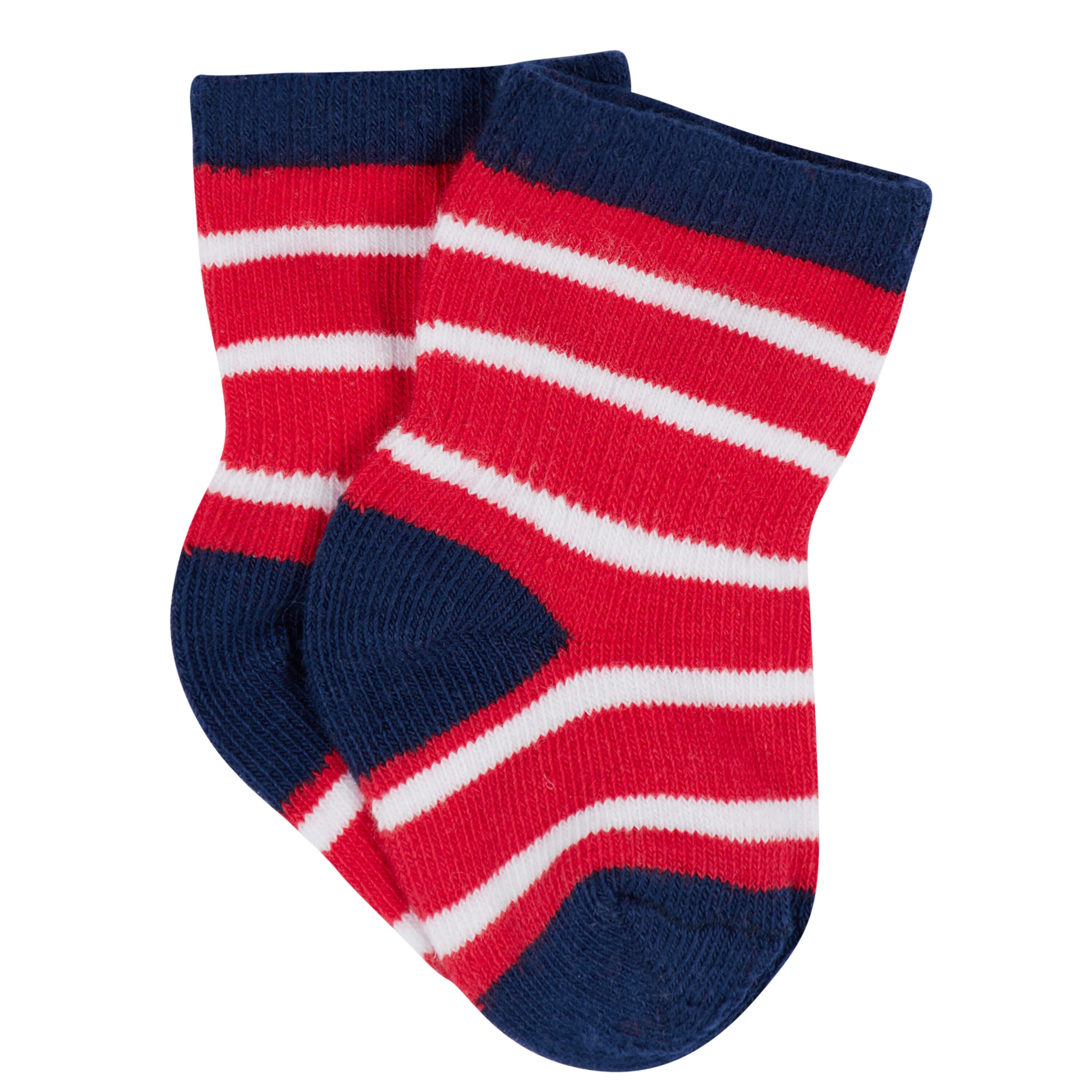 12-Pack Baby & Toddler Boys Construction Zone Jersey Crew Wiggle Proof® Socks - Image 8