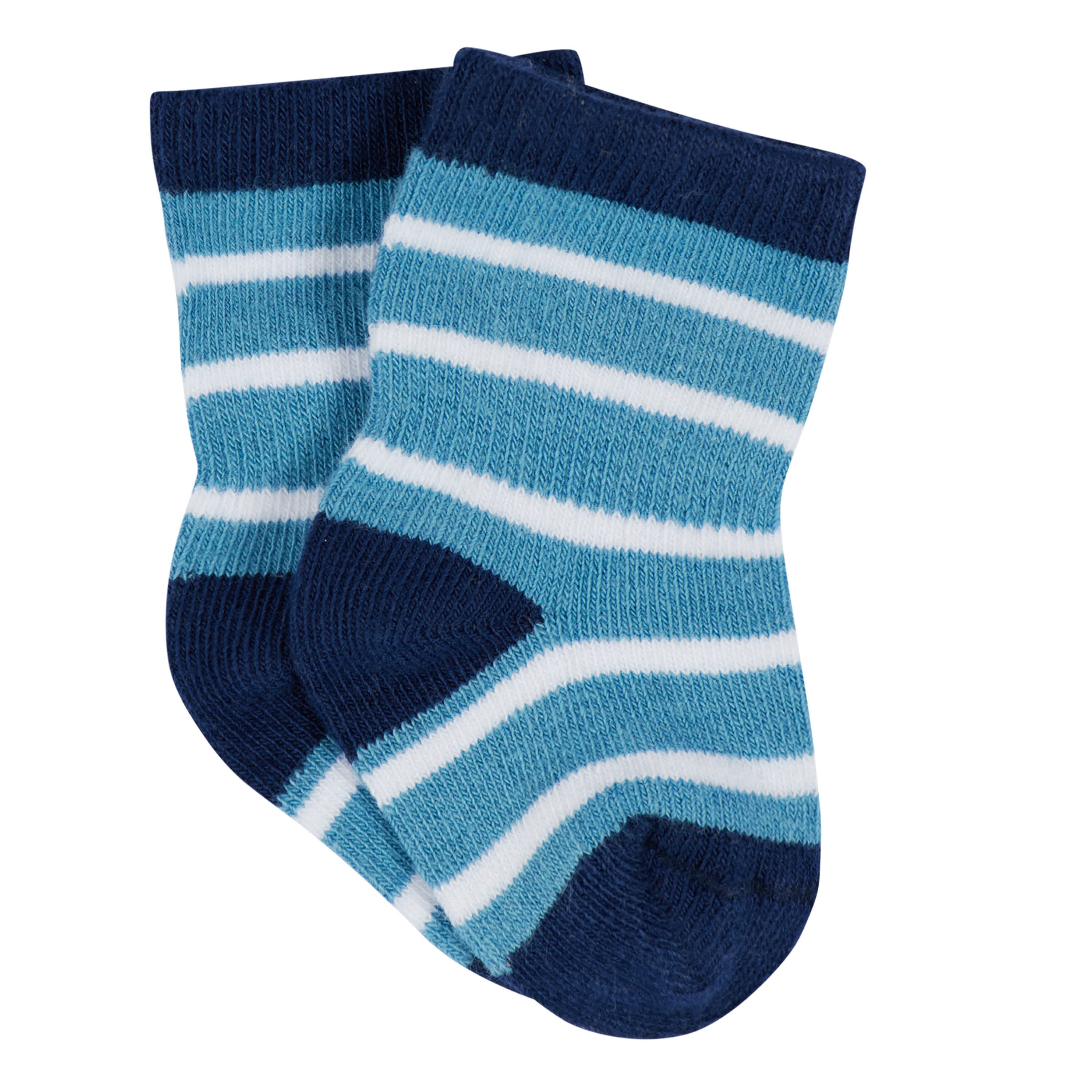 12-Pack Baby & Toddler Boys Construction Zone Jersey Crew Wiggle Proof® Socks - Image 9