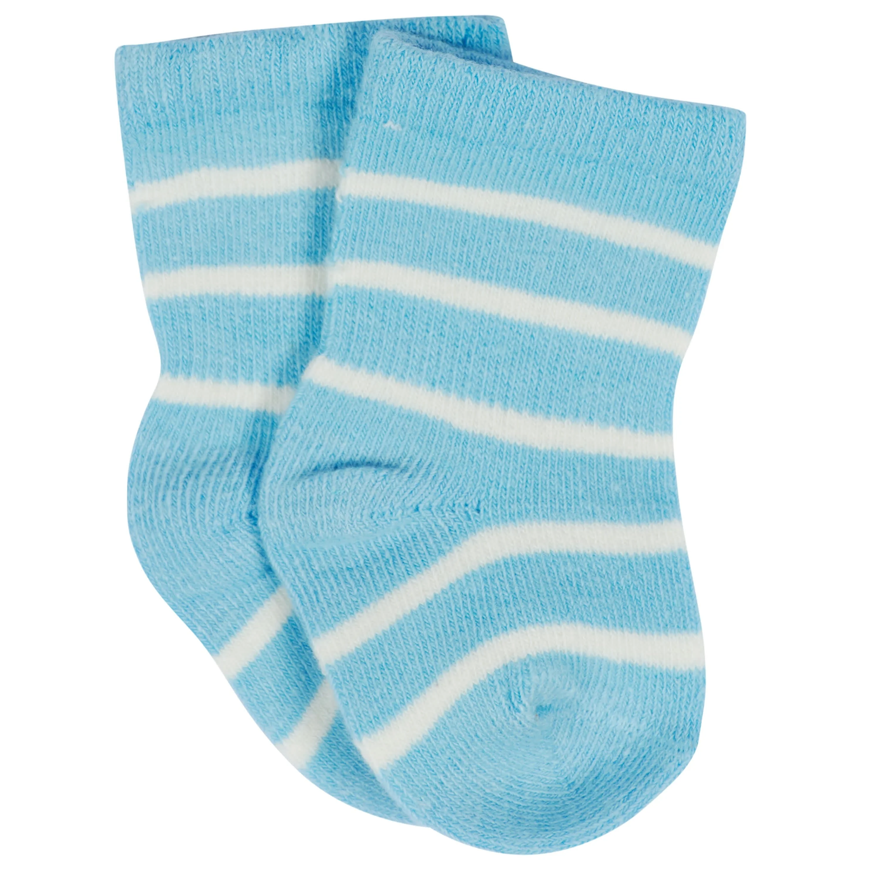 12-Pack Baby & Toddler Boys Unbearably Cute Jersey Crew Wiggle Proof® Socks - Image 2