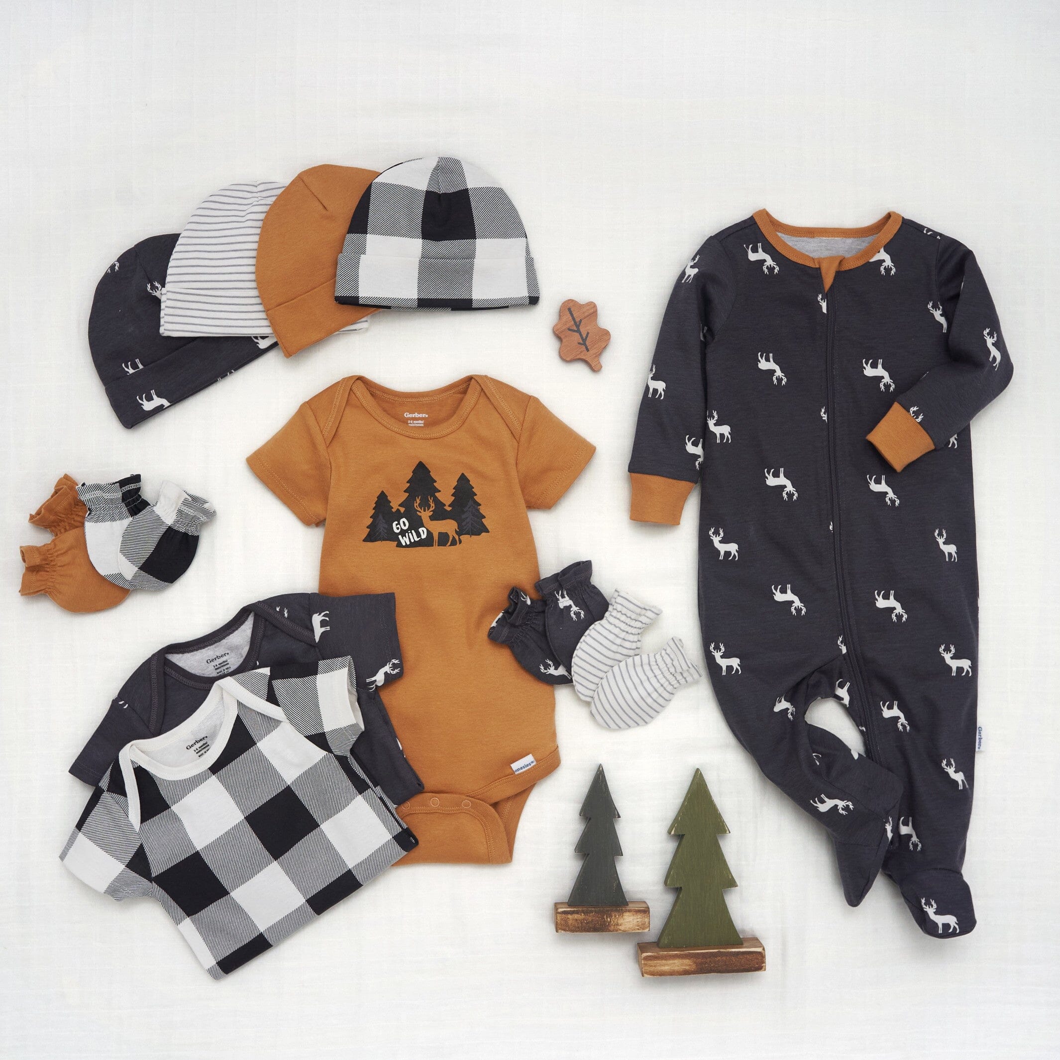 12-Piece Baby Boys Deer Layette Bundle - Image 2