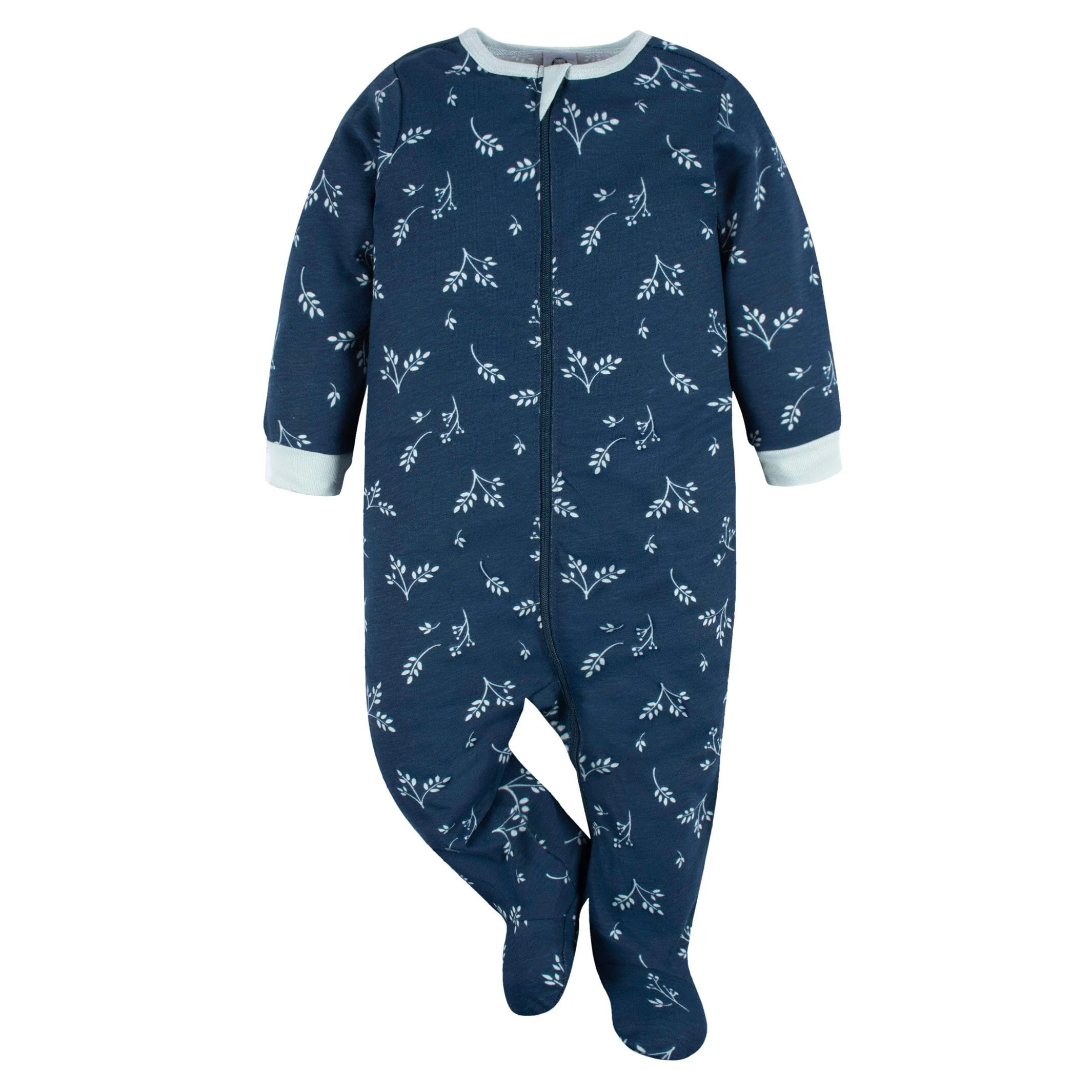 12-Piece Baby Girls Blue Flowers Layette Bundle - Image 5