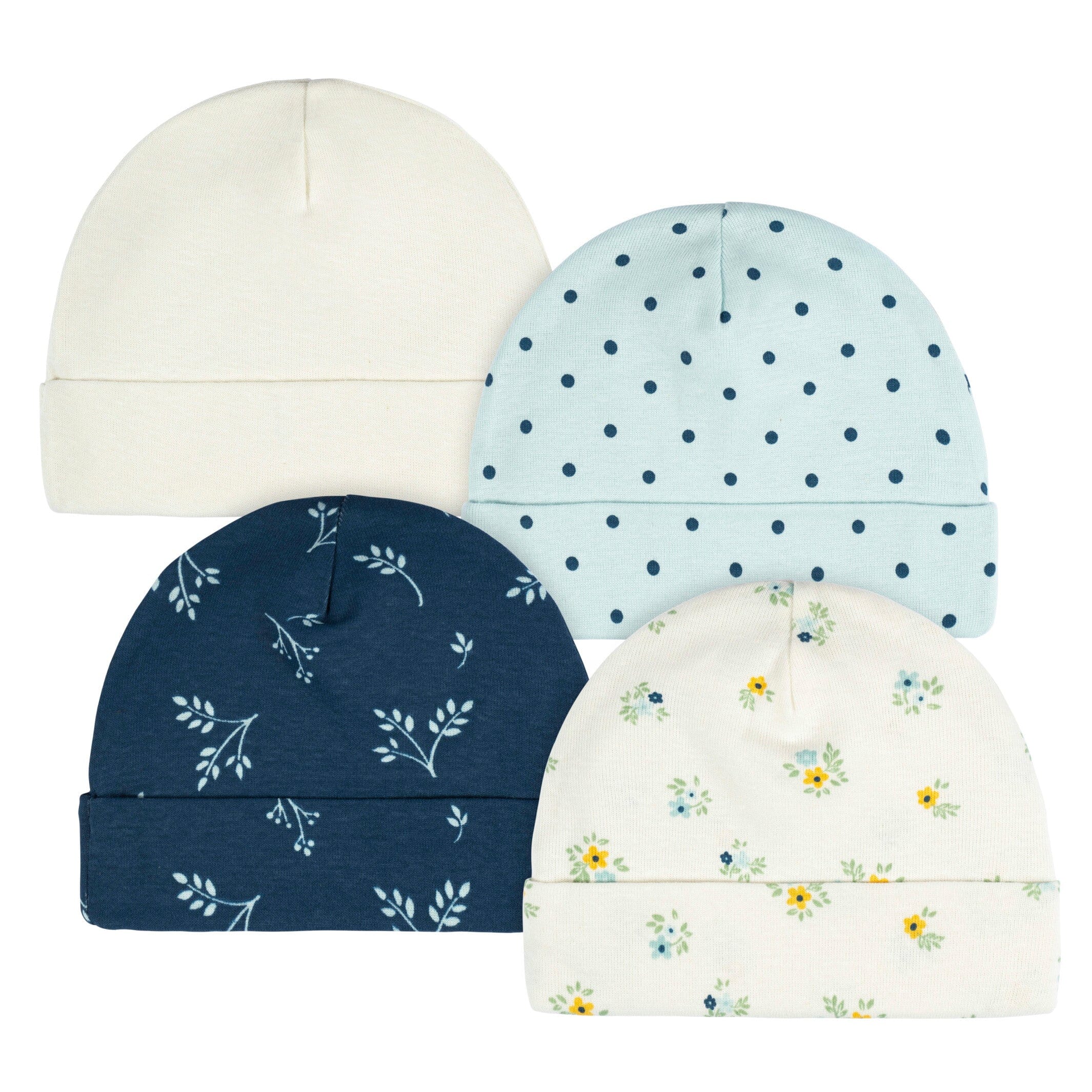 12-Piece Baby Girls Blue Flowers Layette Bundle - Image 6