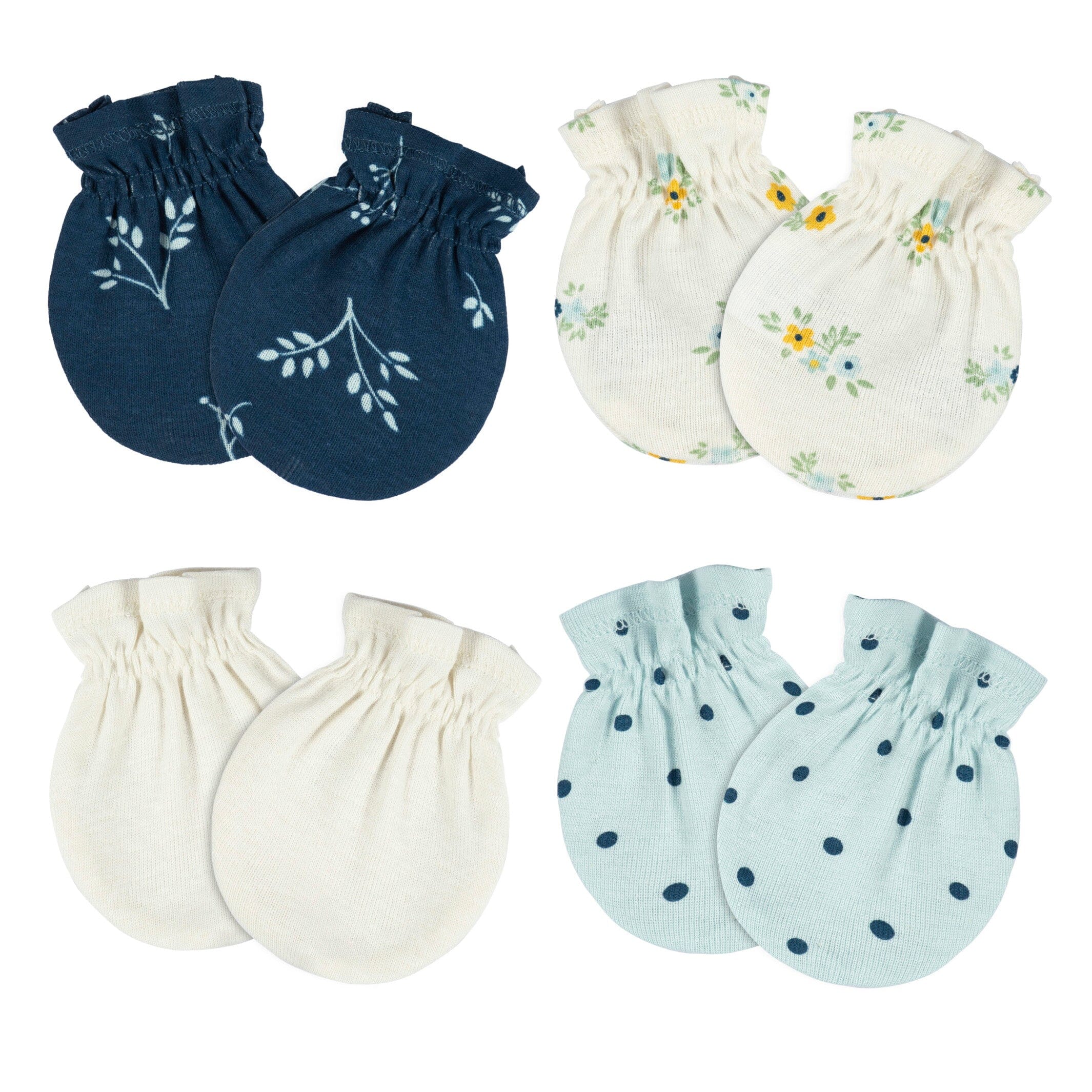 12-Piece Baby Girls Blue Flowers Layette Bundle - Image 7