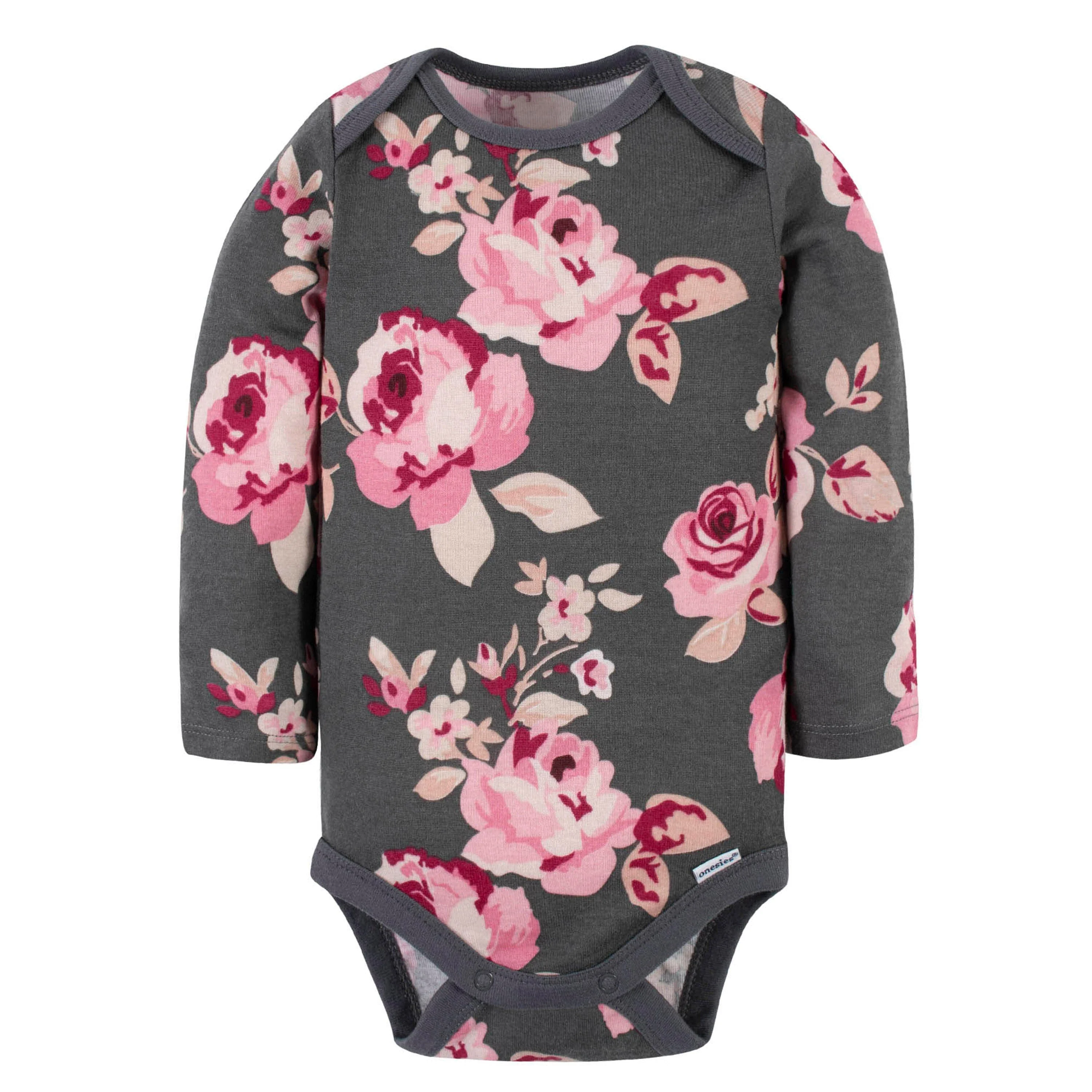 12-Piece Baby Girls Floral & Wine Playwear Bundle - Image 4