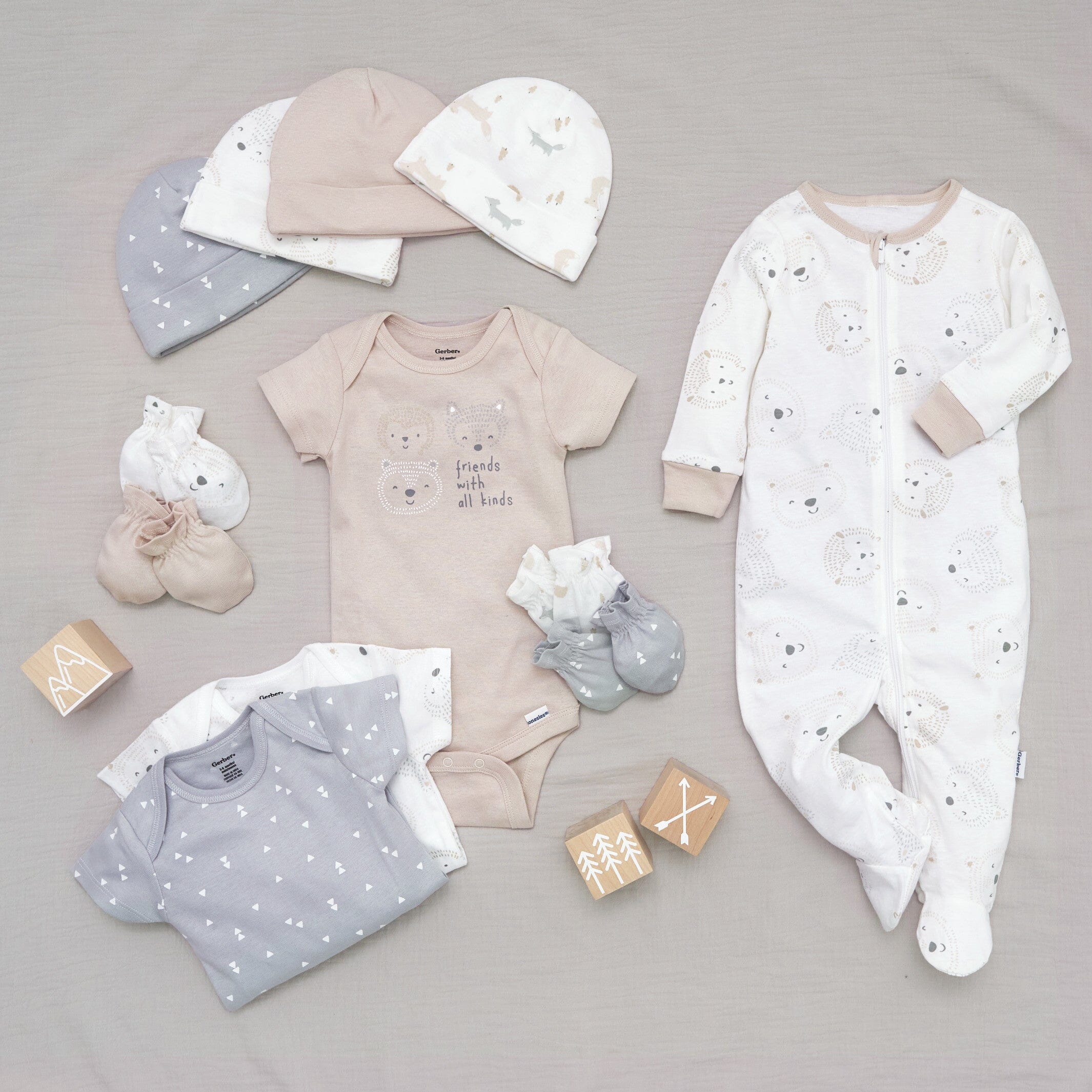 12-Piece Baby Neutral Woodland Layette Bundle - Image 2