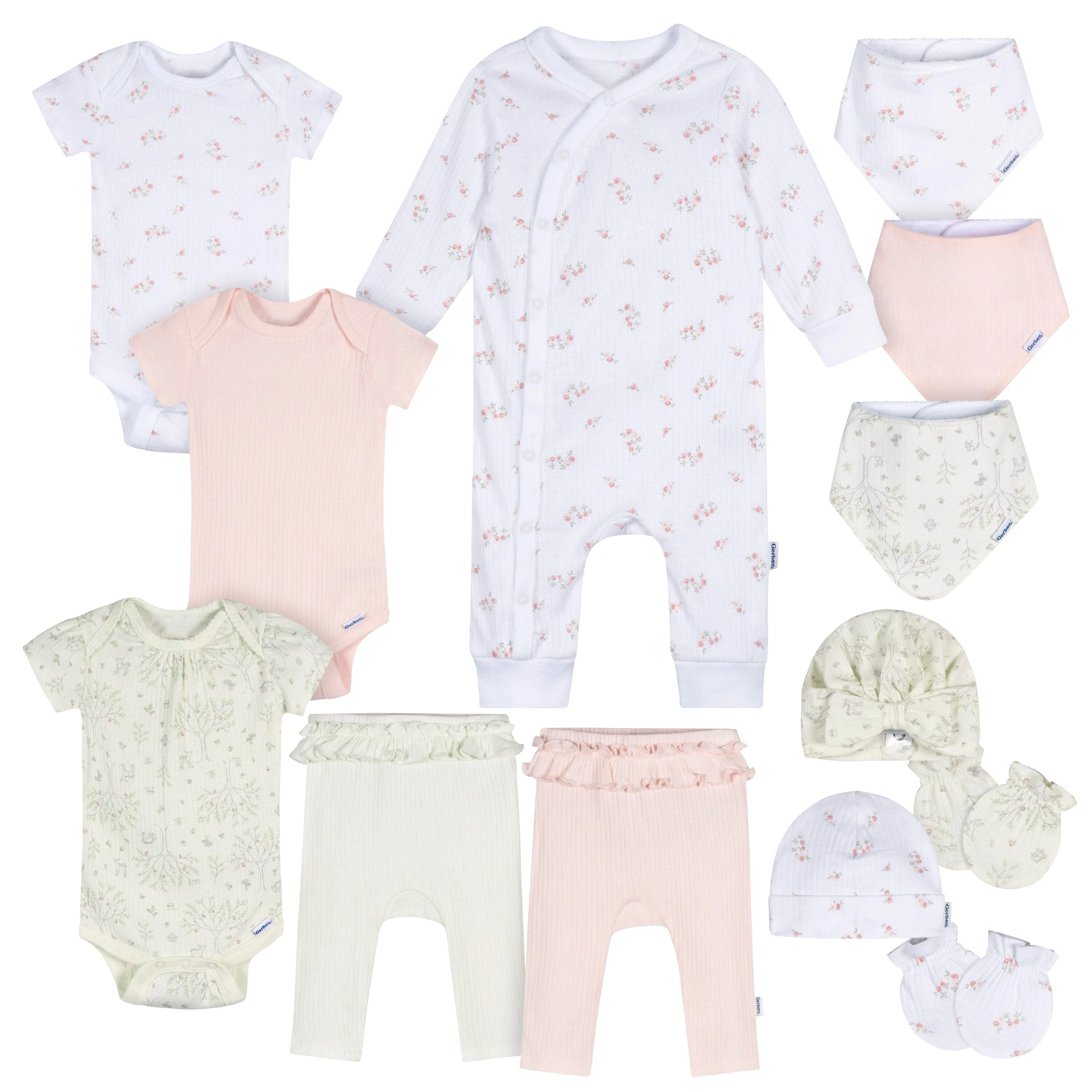 13-Piece Baby Girls Deer Baby Essentials Gift Set - Image 2