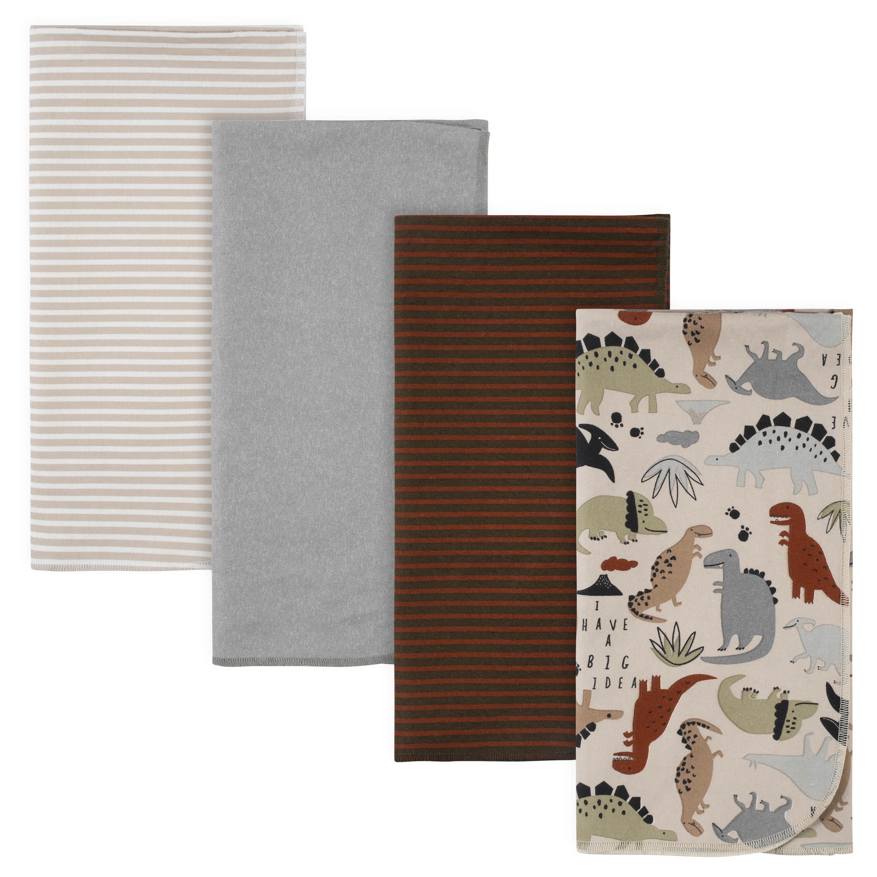17-Piece Baby Boys Dino Apparel & Blankets Set - Image 4