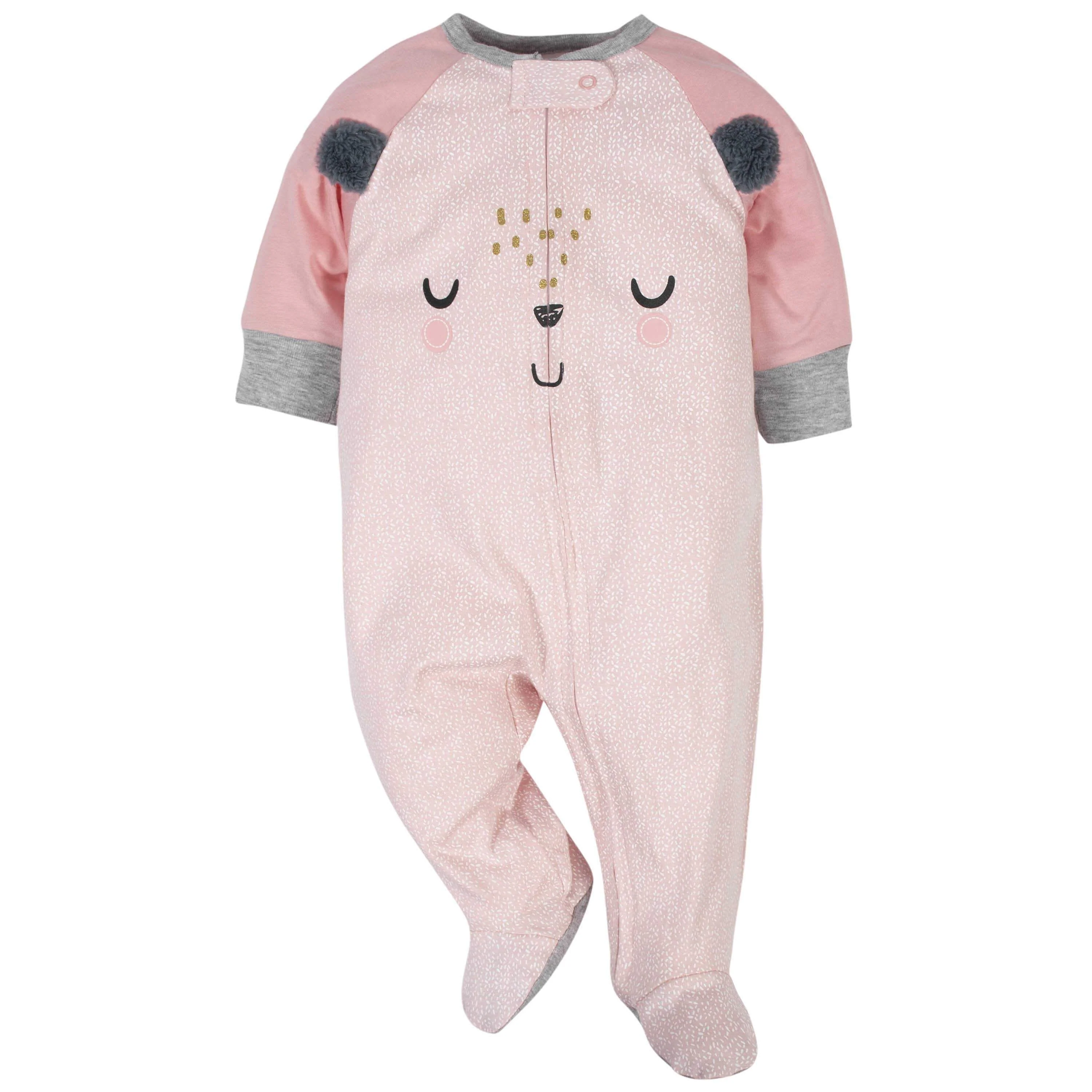 17-Piece Baby Girls Bear Apparel & Blankets Bundle - Image 6