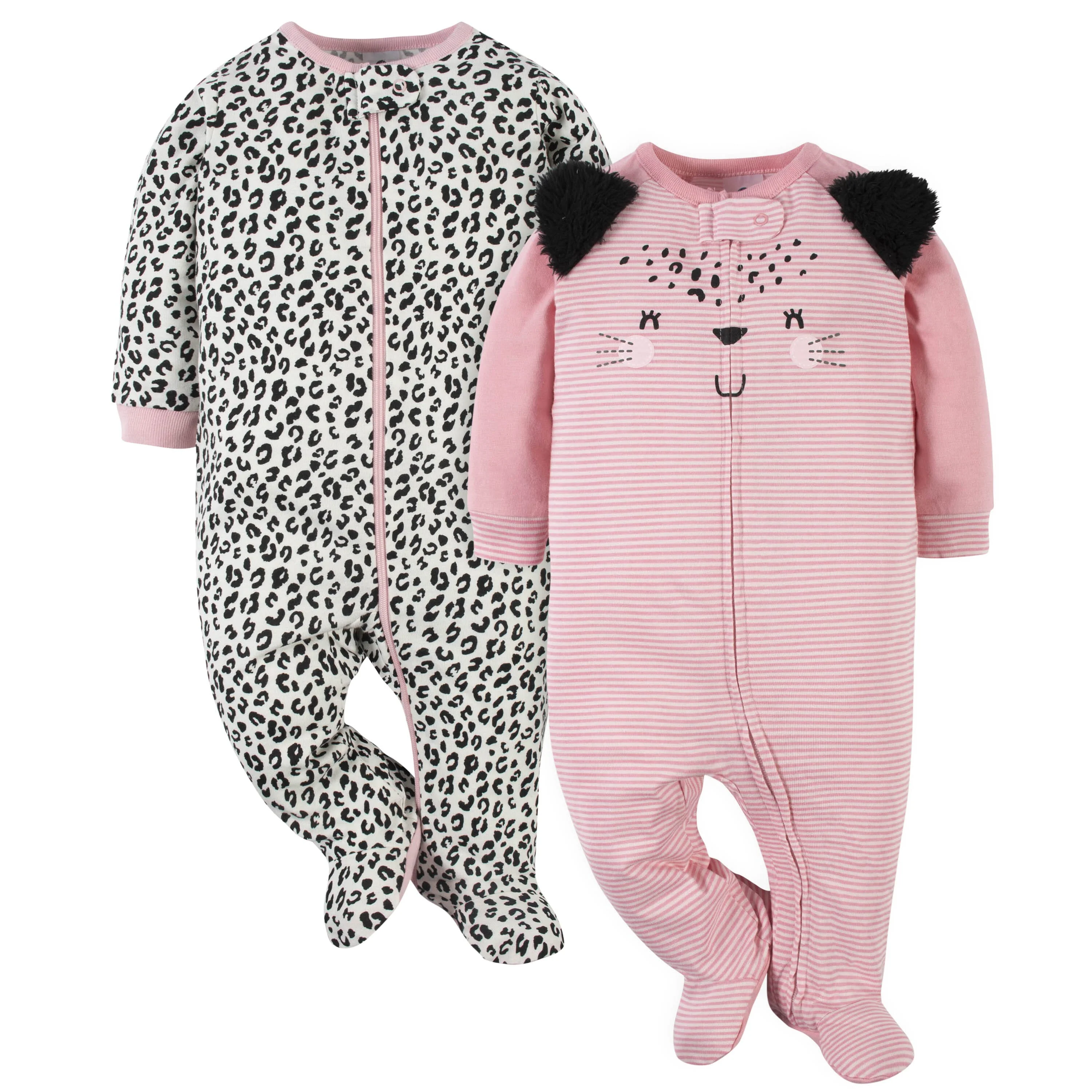 17-Piece Baby Girls Leopard Apparel & Blankets Set - Image 2
