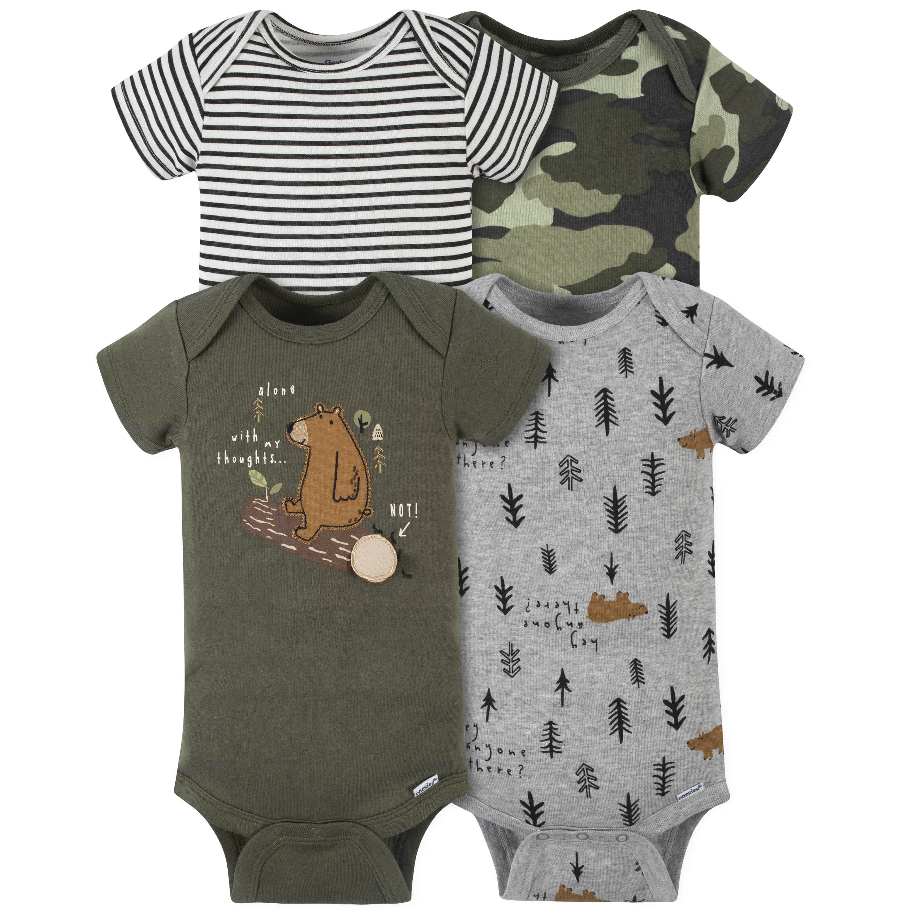18-Piece Baby Boys Bear Onesies® Bodysuit, Mitten, Cap, & Sock Set - Image 3
