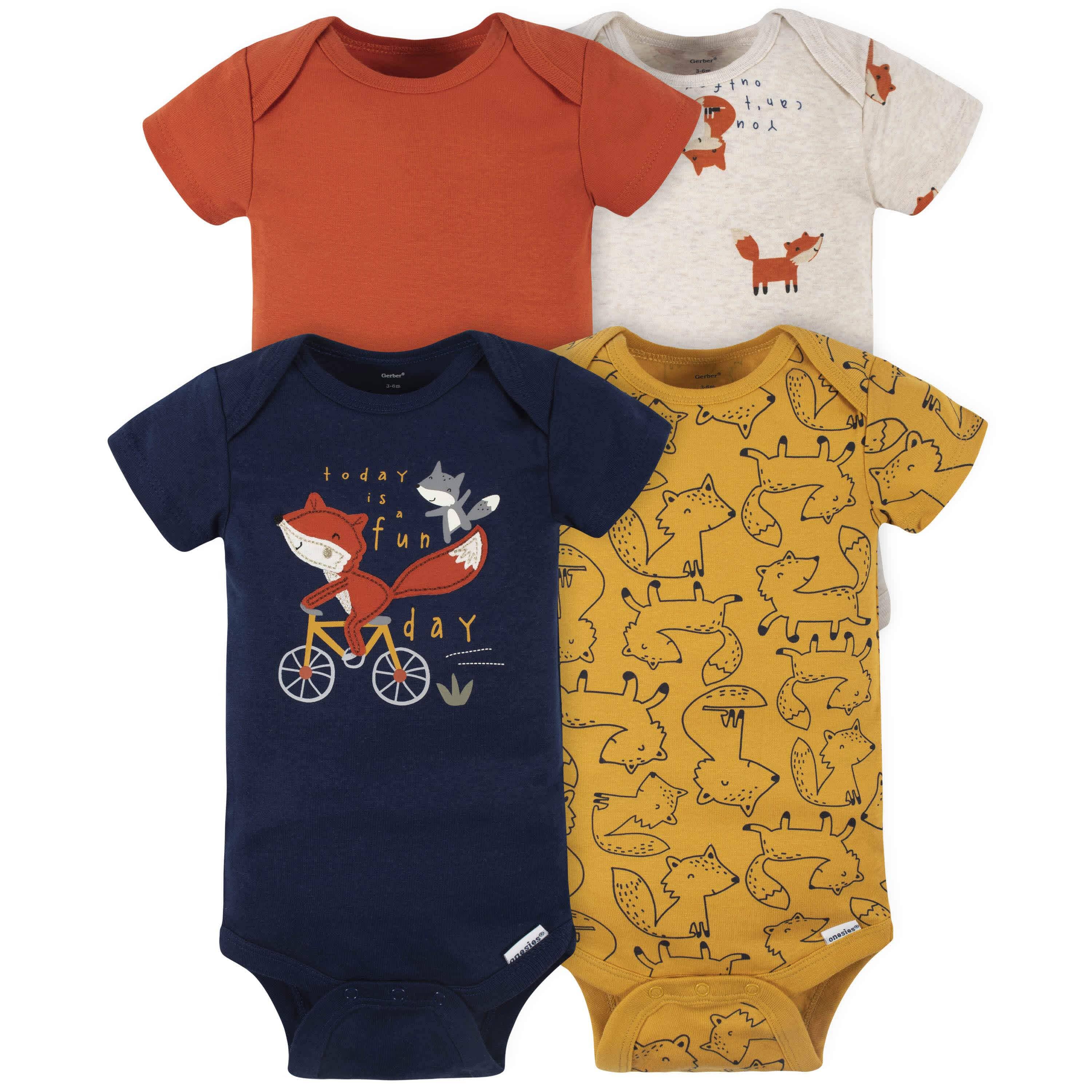 18-Piece Baby Boys Fox Onesies® Bodysuit, Mitten, Cap, & Sock Set - Image 3