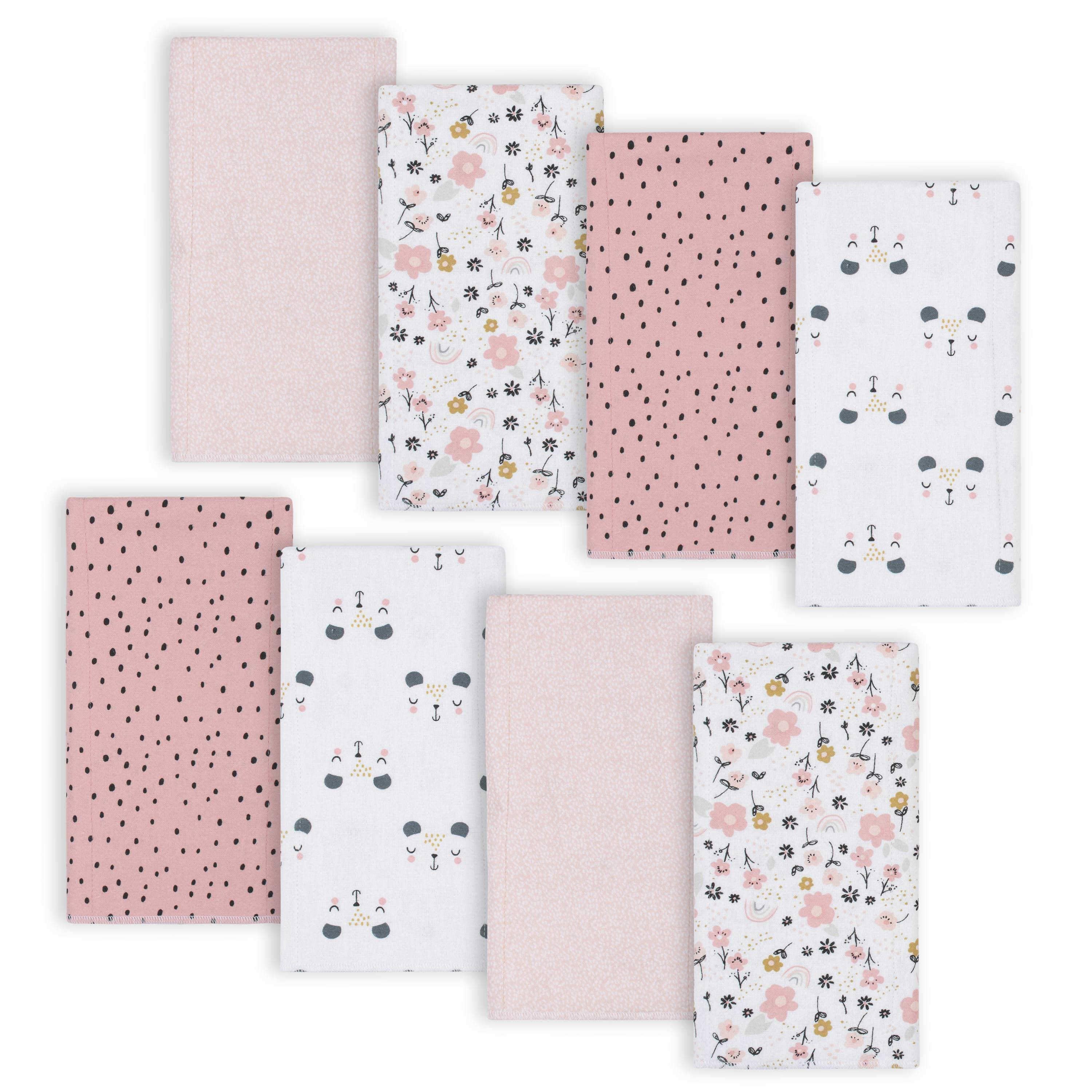18-Piece Baby Girls Bear Sleep 'N Play, Onesies® Bodysuit, and Burpcloth Set - Image 7