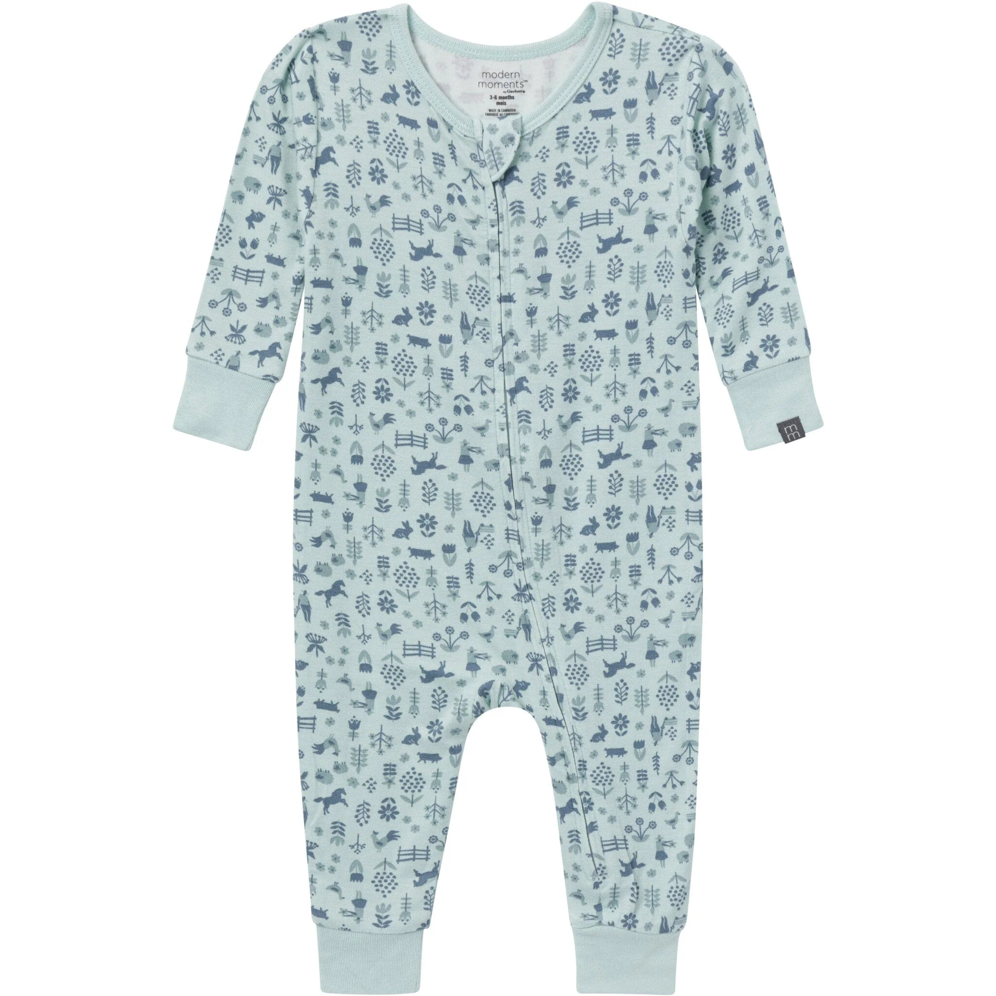 2-Pack Neutral Horse Ranch Viscose Snug Fit Footless Pajamas - Image 6