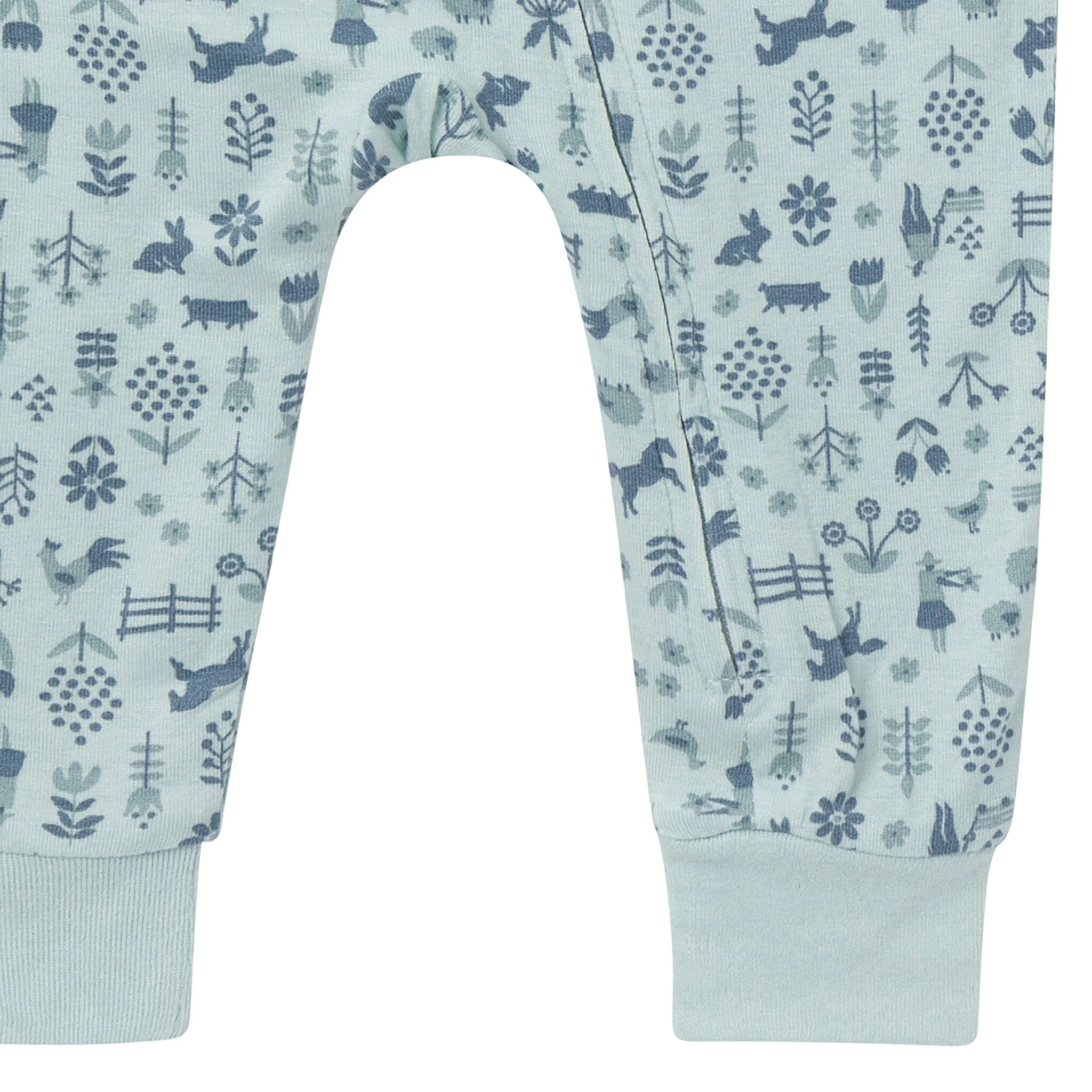 2-Pack Neutral Horse Ranch Viscose Snug Fit Footless Pajamas - Image 9