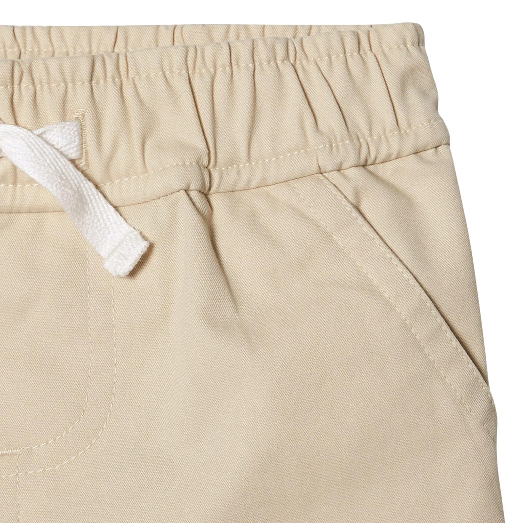 2-Pack Baby & Toddler Boys Navy Stripe and Khaki Twill Shorts - Image 3