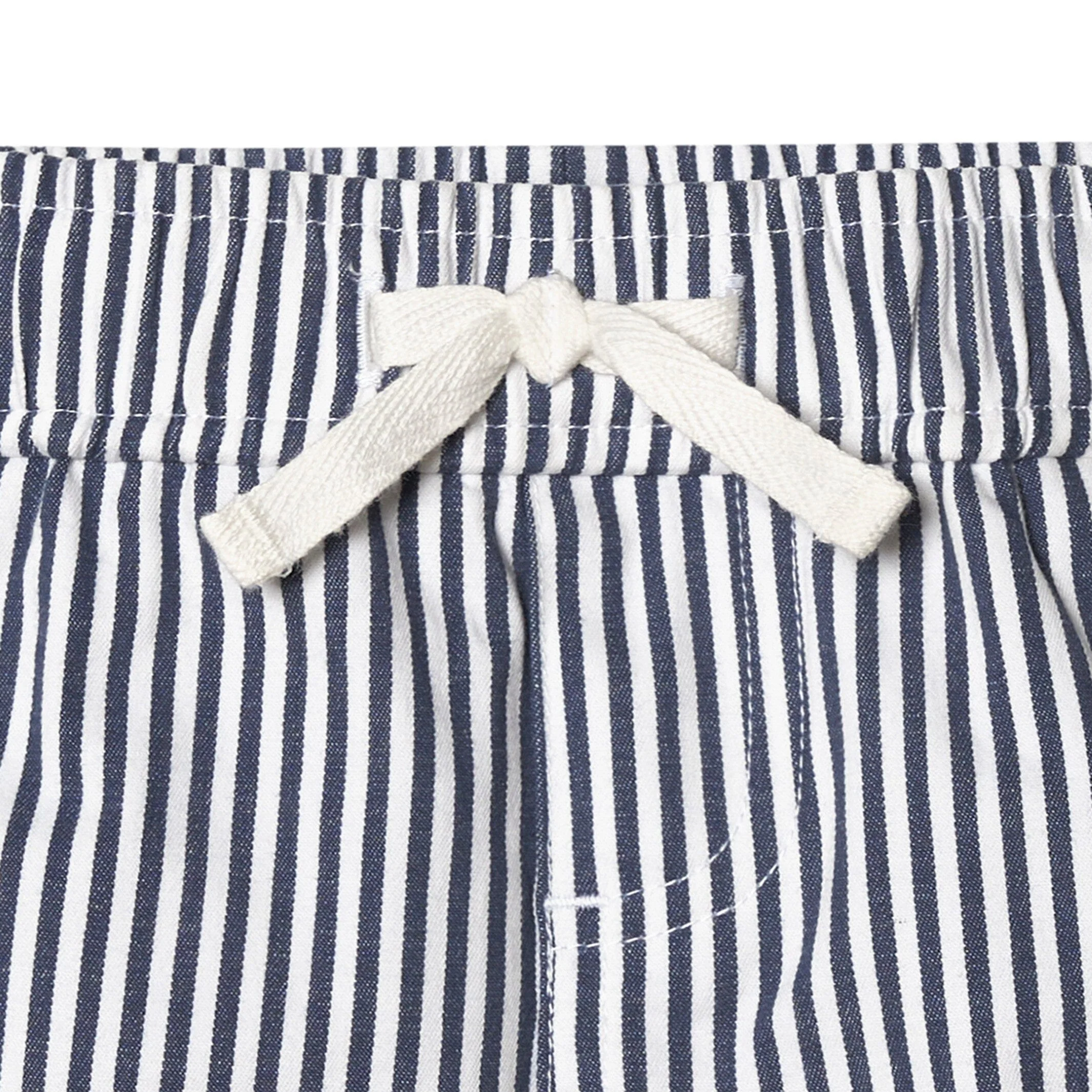 2-Pack Baby & Toddler Boys Navy Stripe and Khaki Twill Shorts - Image 6