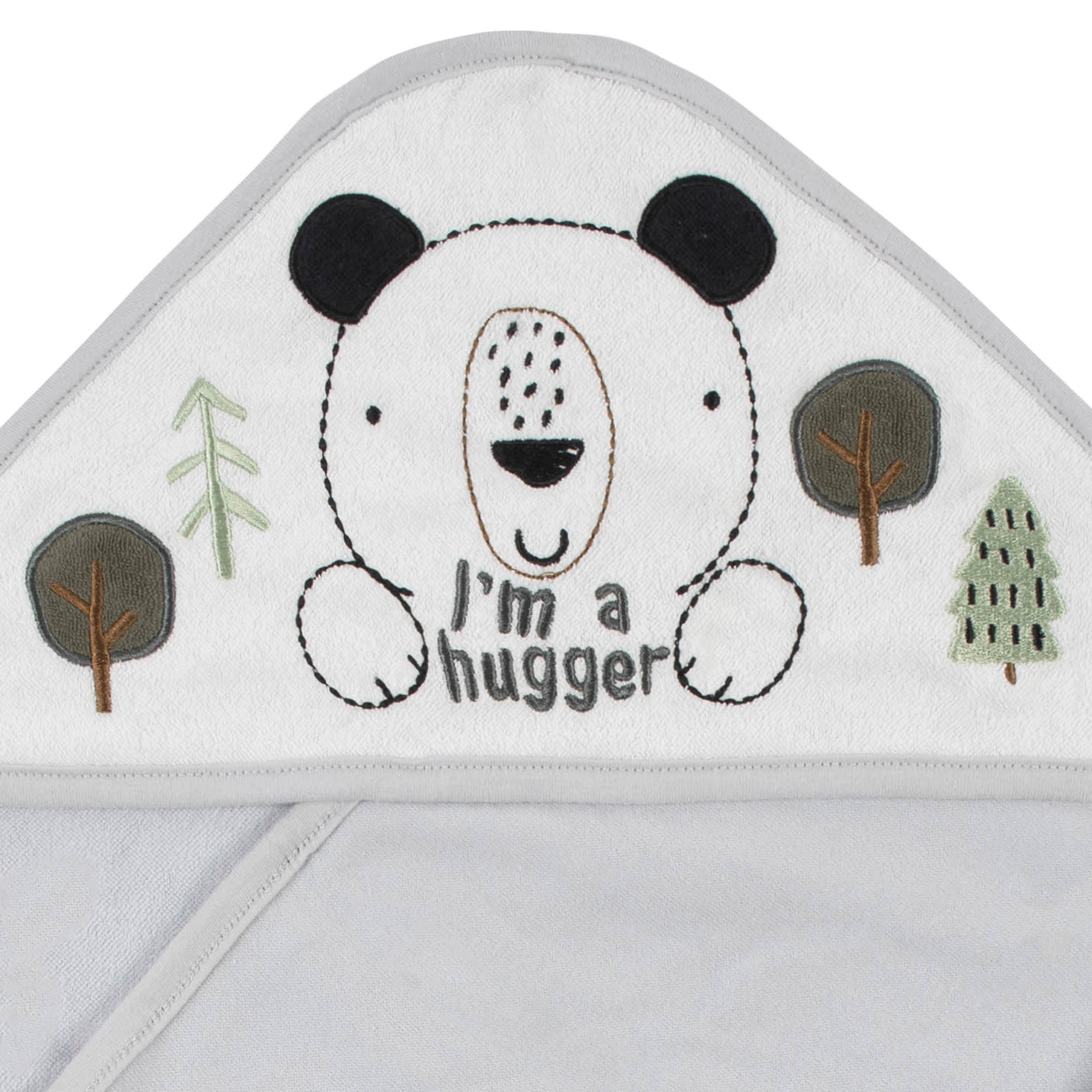 2-Pack Baby Boys Bear Hooded Towels - Image 3
