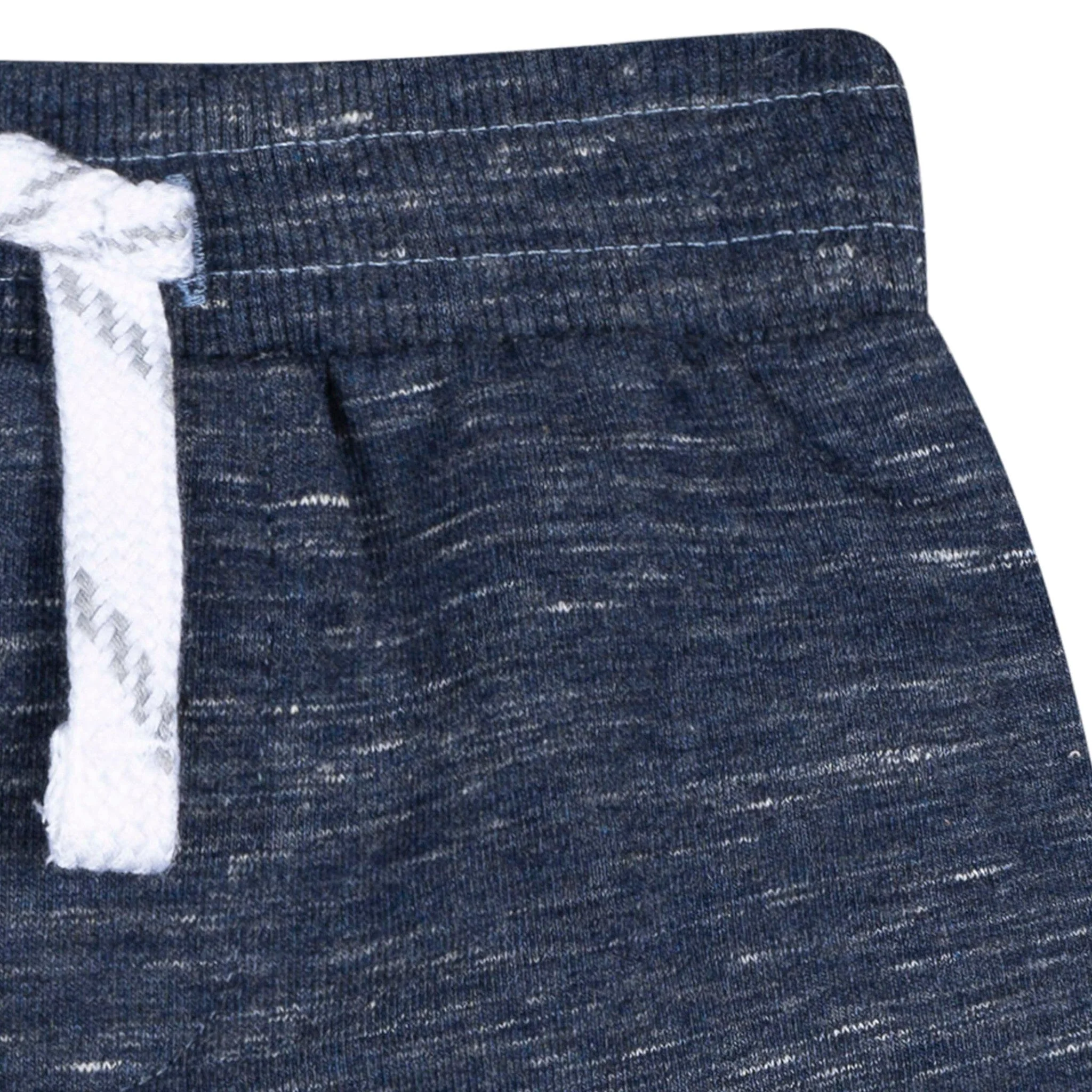2-Pack Baby & Toddler Boys Blue Raw Edge Knit Shorts - Image 4
