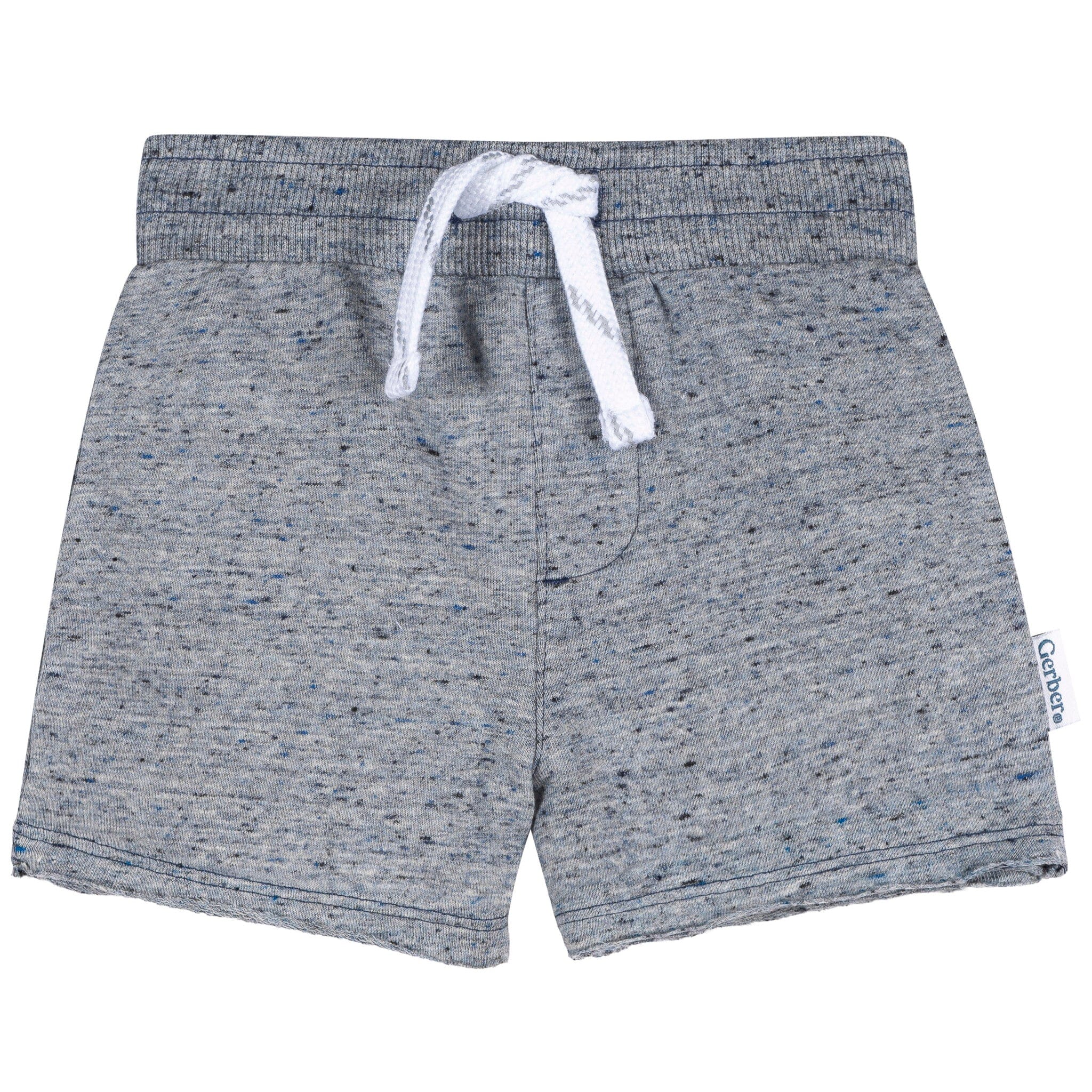 2-Pack Baby & Toddler Boys Blue Raw Edge Knit Shorts - Image 8