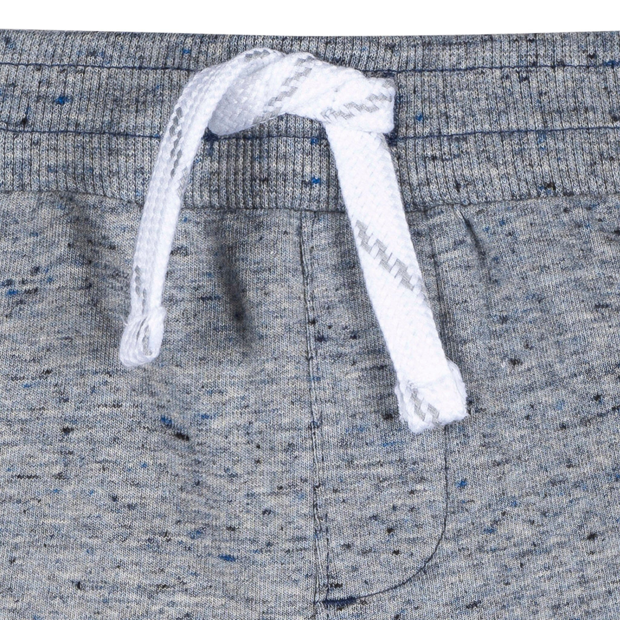 2-Pack Baby & Toddler Boys Blue Raw Edge Knit Shorts - Image 9
