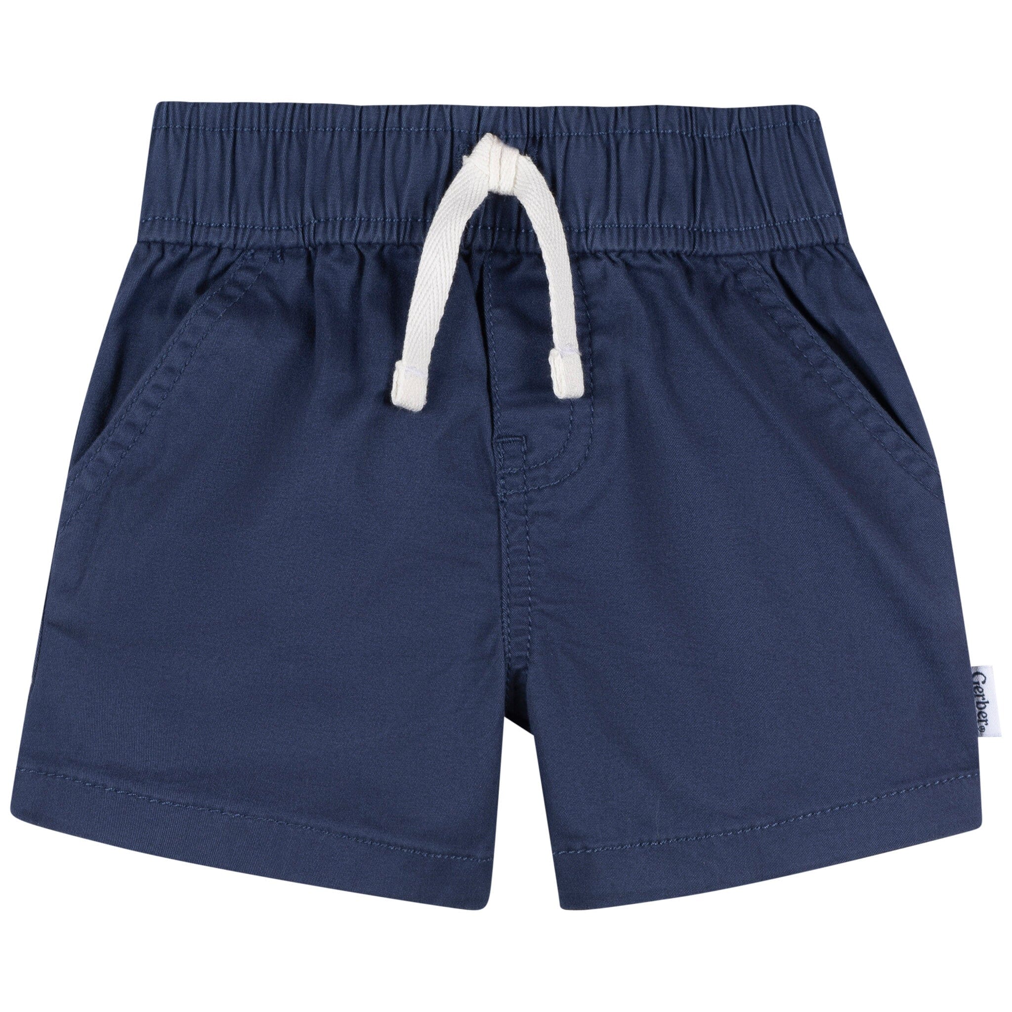 2-Pack Baby & Toddler Boys Blue & Red Twill Shorts - Image 2