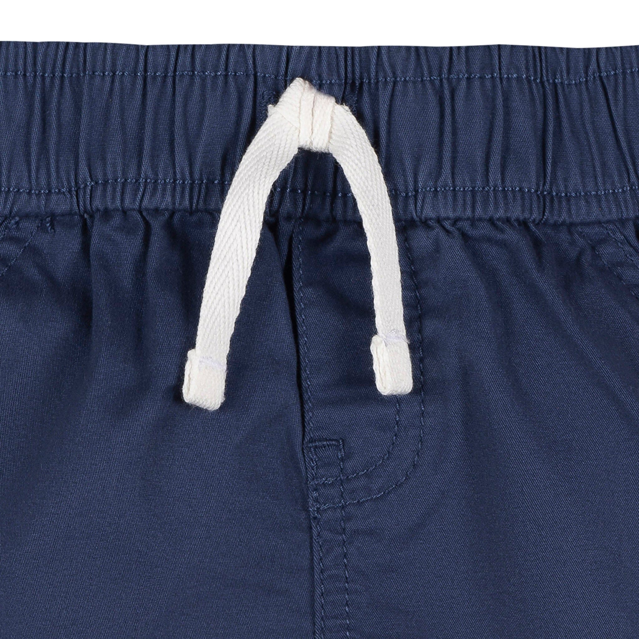 2-Pack Baby & Toddler Boys Blue & Red Twill Shorts - Image 3