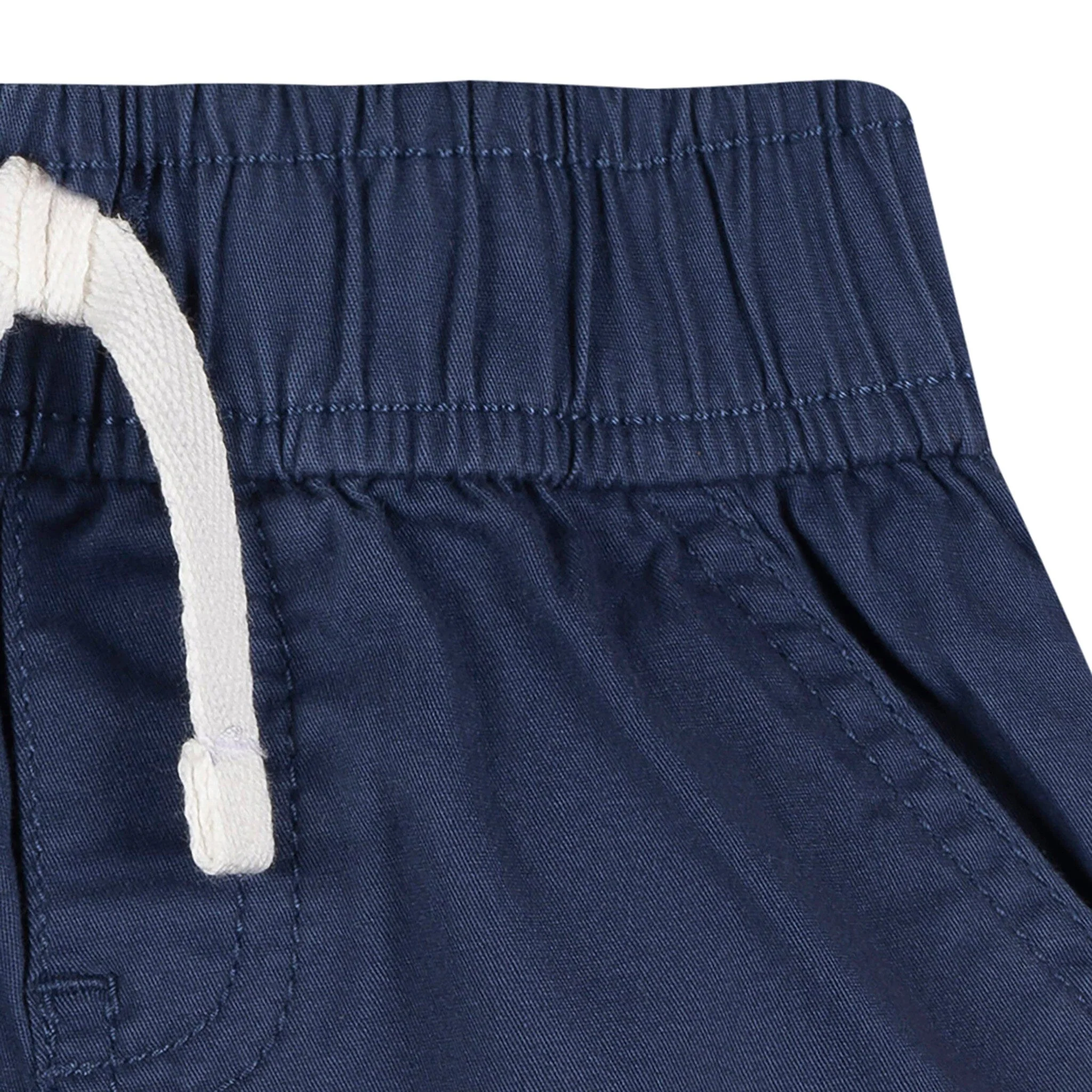 2-Pack Baby & Toddler Boys Blue & Red Twill Shorts - Image 4