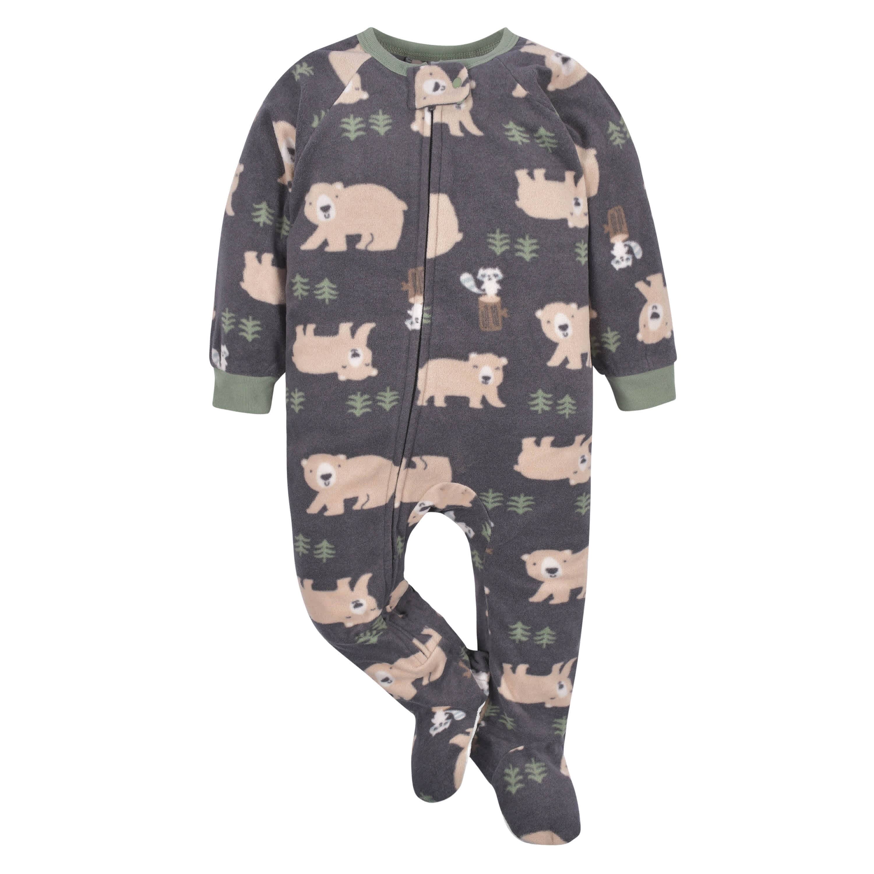 2-Pack Baby & Toddler Boys Brown Bears Fleece Pajamas - Image 7