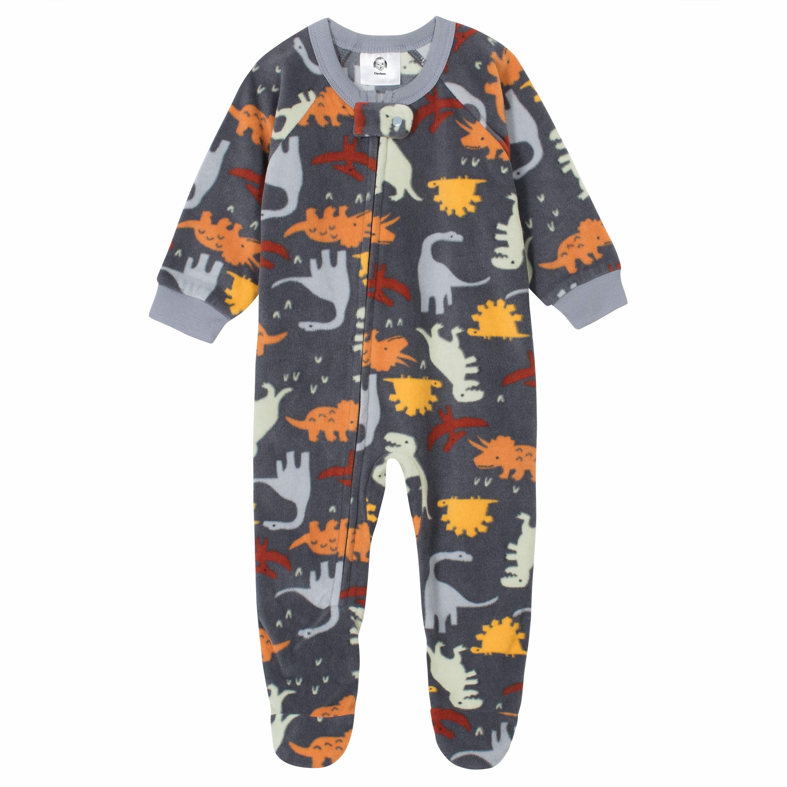 2-Pack Baby & Toddler Boys Dino Fleece Pajamas - Image 5