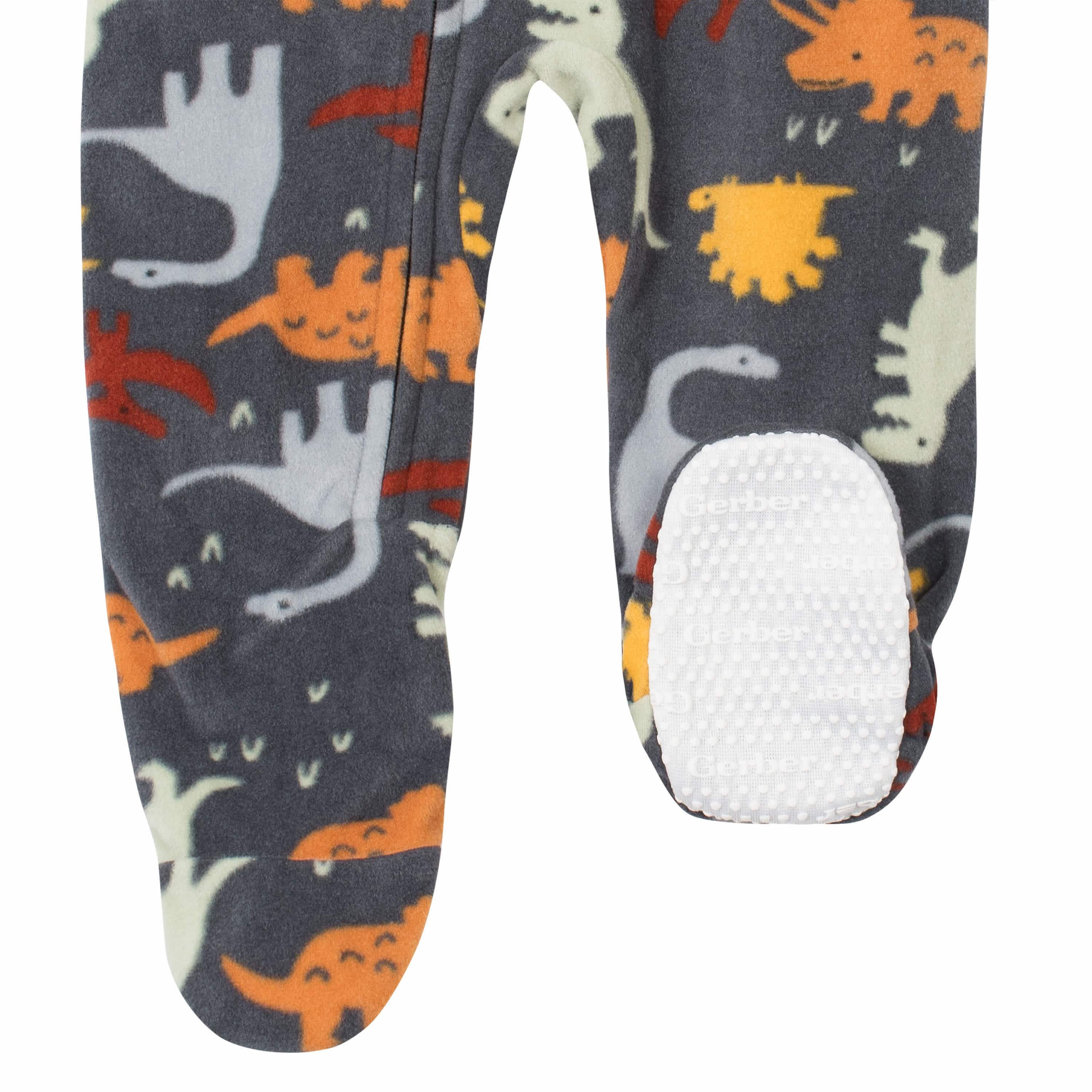 2-Pack Baby & Toddler Boys Dino Fleece Pajamas - Image 6