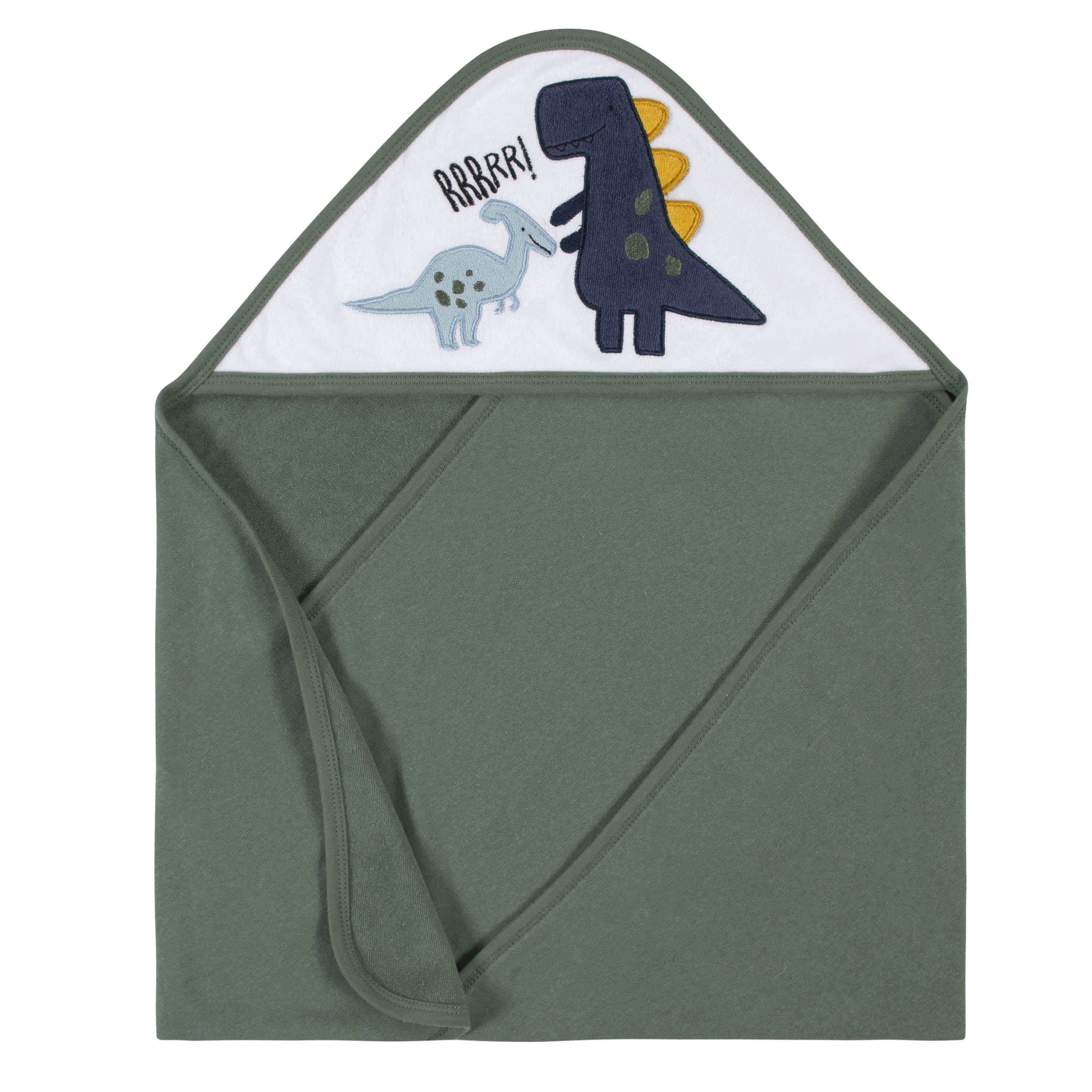 2-Pack Baby Boys Dino Hooded Towels - Image 2