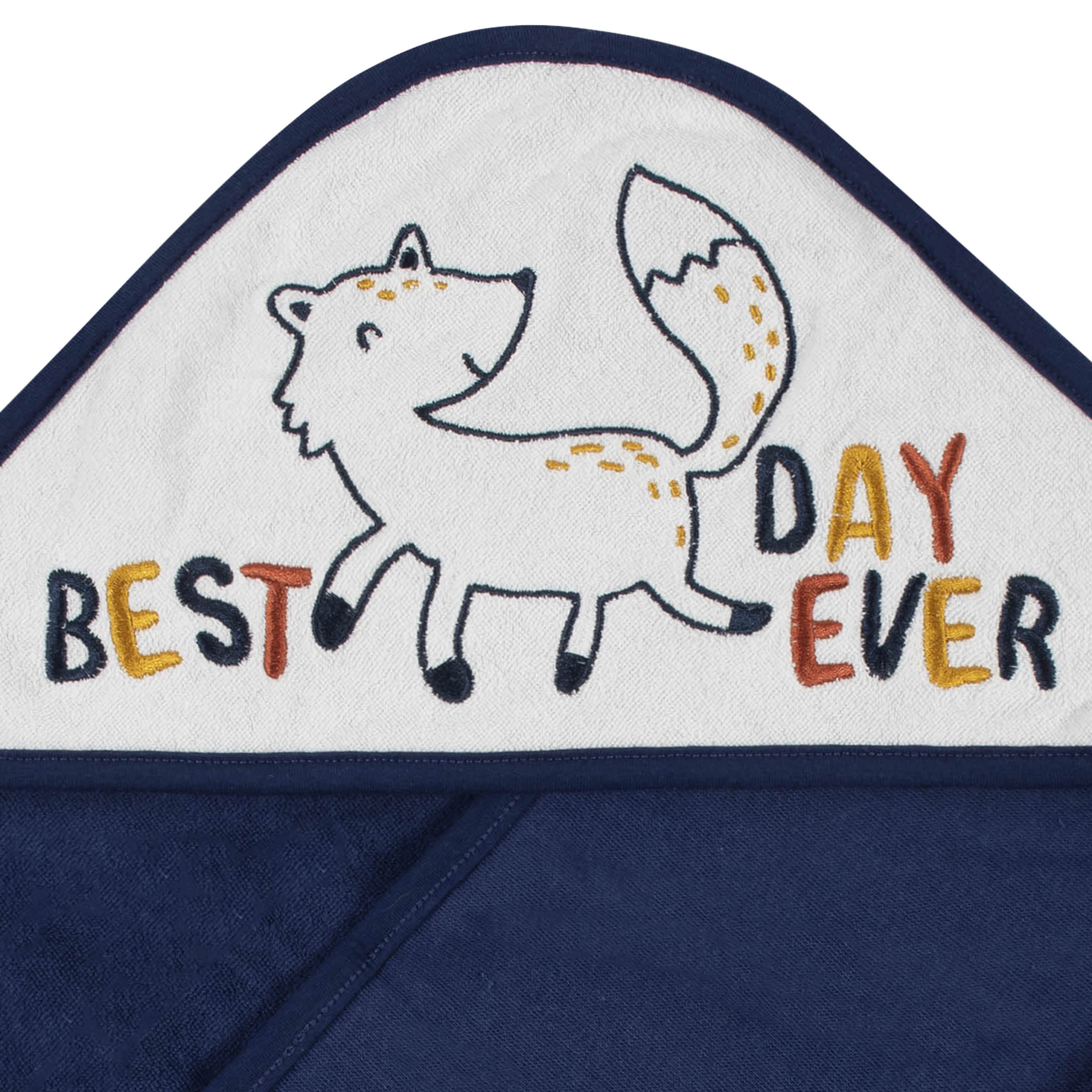 2-Pack Baby Boys Fox Hooded Towels - Image 3