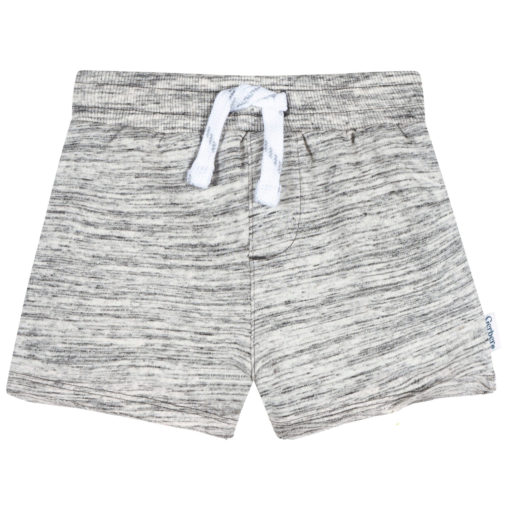 2-Pack Baby & Toddler Boys Gray Raw Edge Knit Shorts - Image 8
