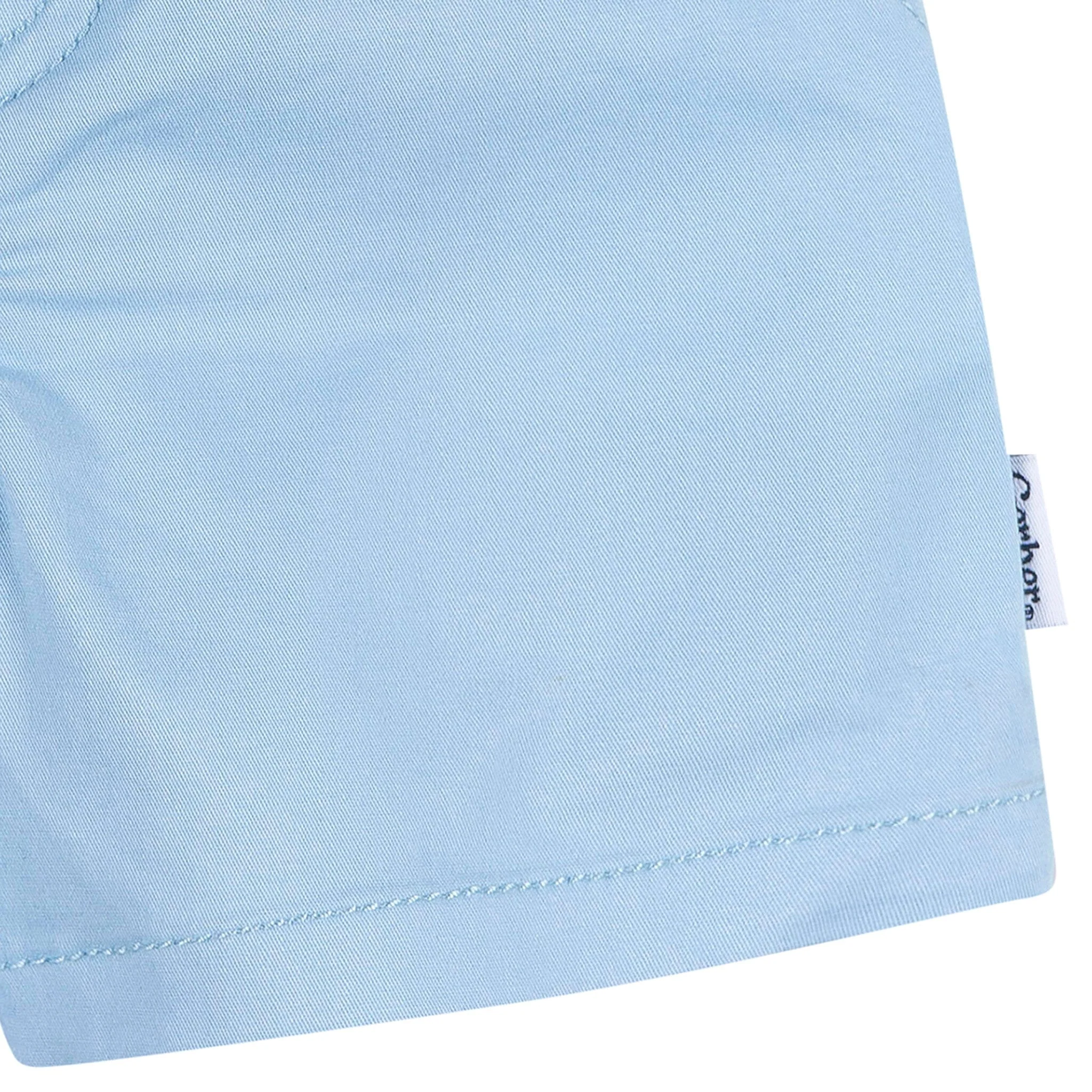 2-Pack Baby & Toddler Boys Green & Blue Twill Shorts - Image 5