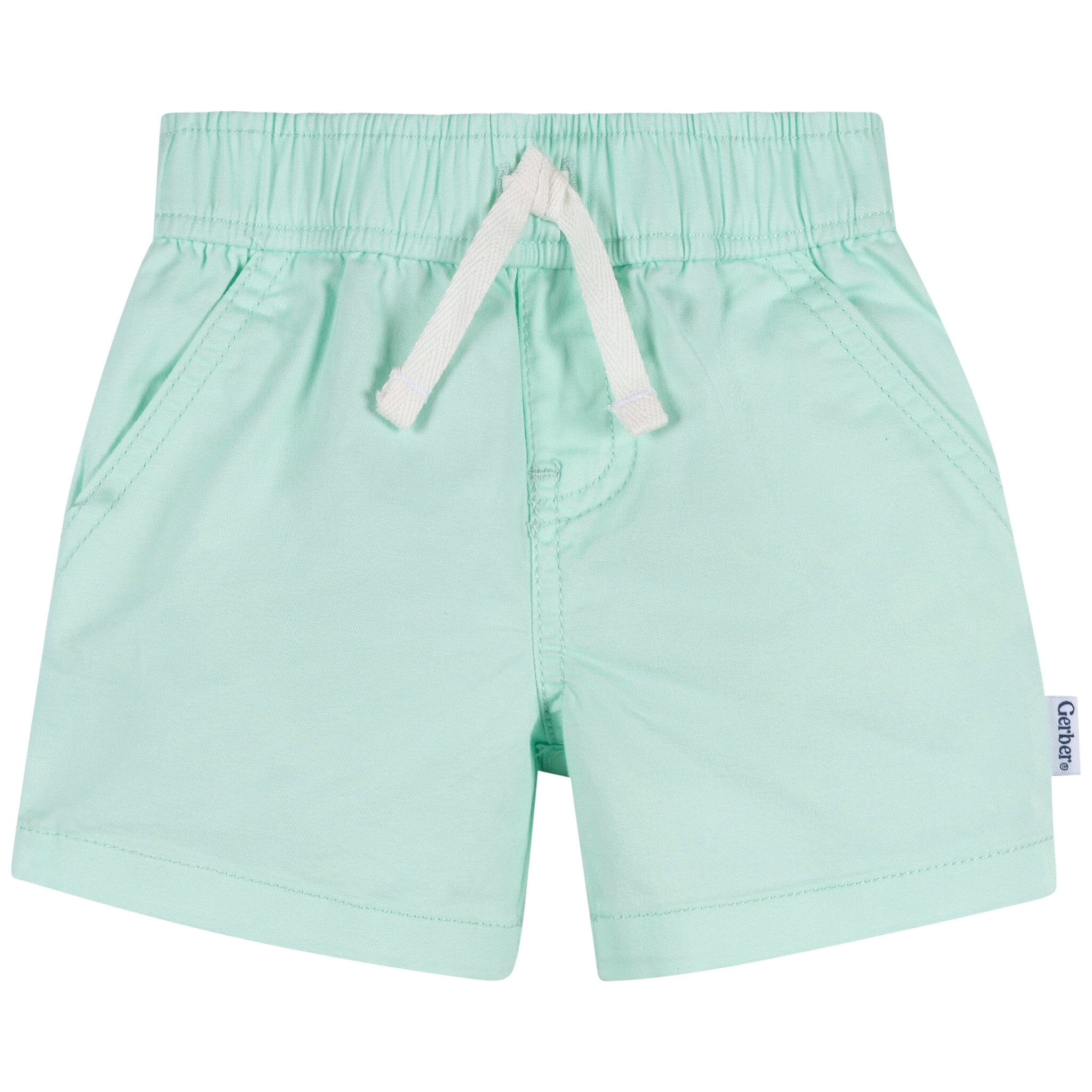2-Pack Baby & Toddler Boys Green & Blue Twill Shorts - Image 6
