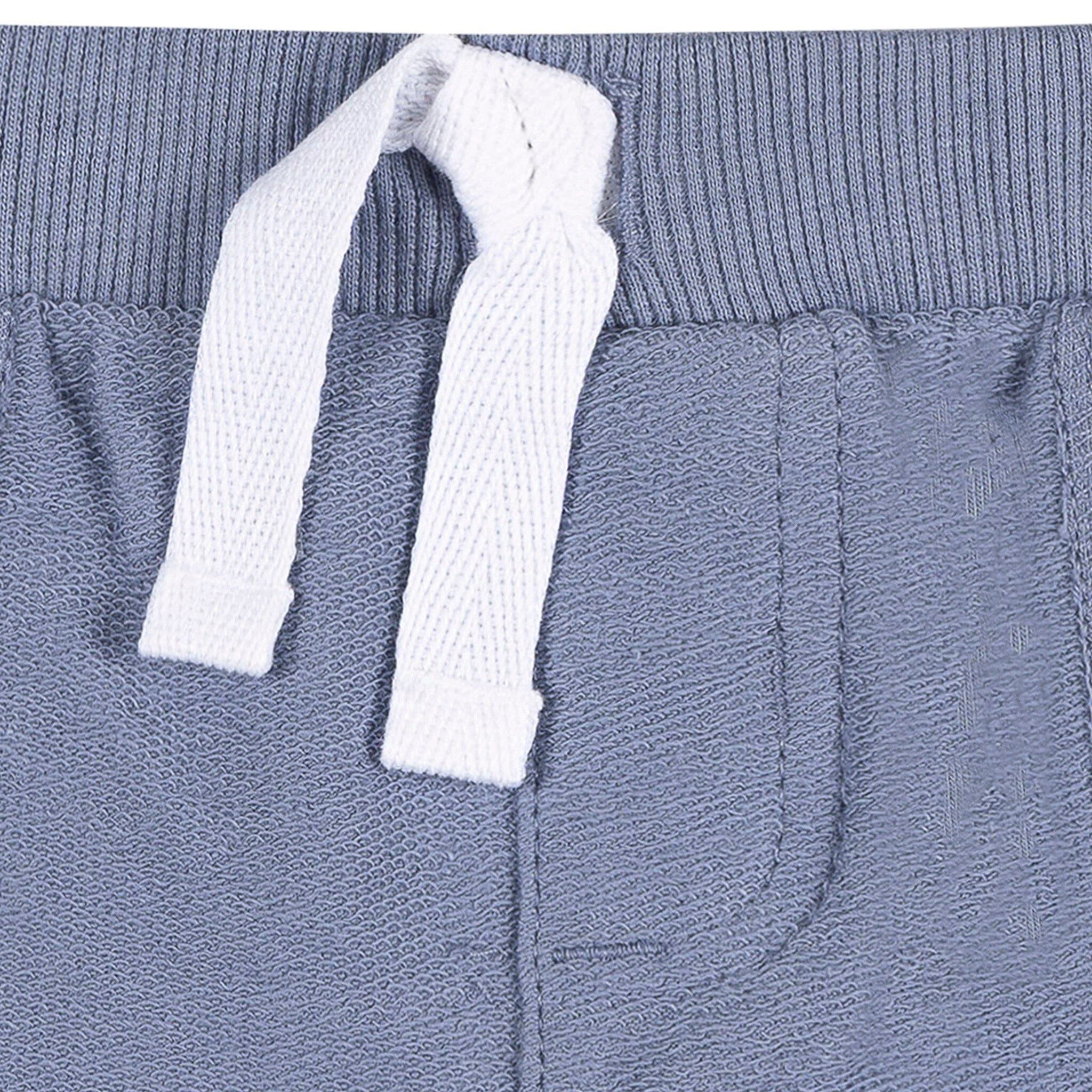 2-Pack Baby & Toddler Boys Blue & Gray  Knit Shorts - Image 3