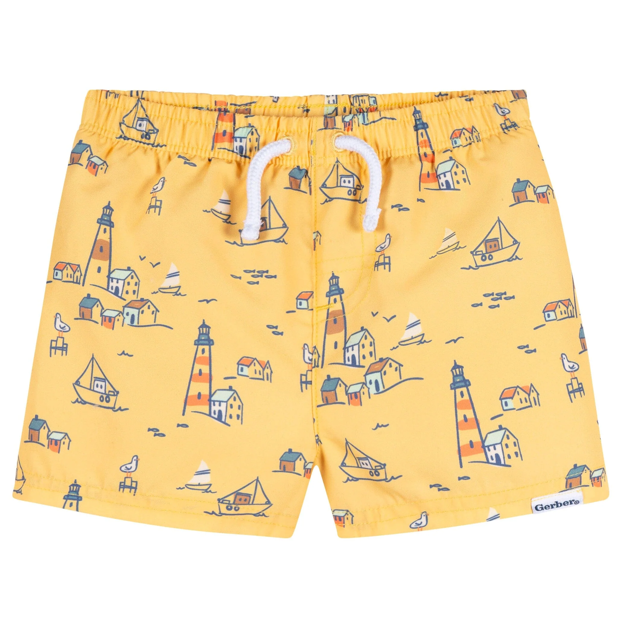 2-Pack Baby & Toddler Boys UPF 50+ Lighthouse Swim Trunks - Image 6