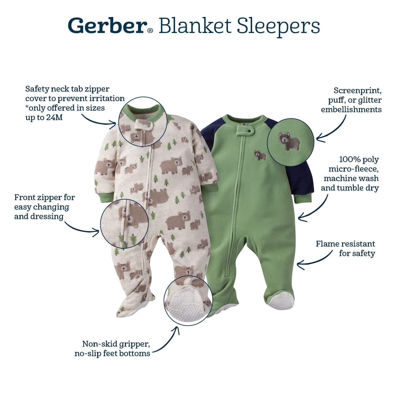 2-Pack Baby & Toddler Boys Lion Fleece Pajamas - Image 7