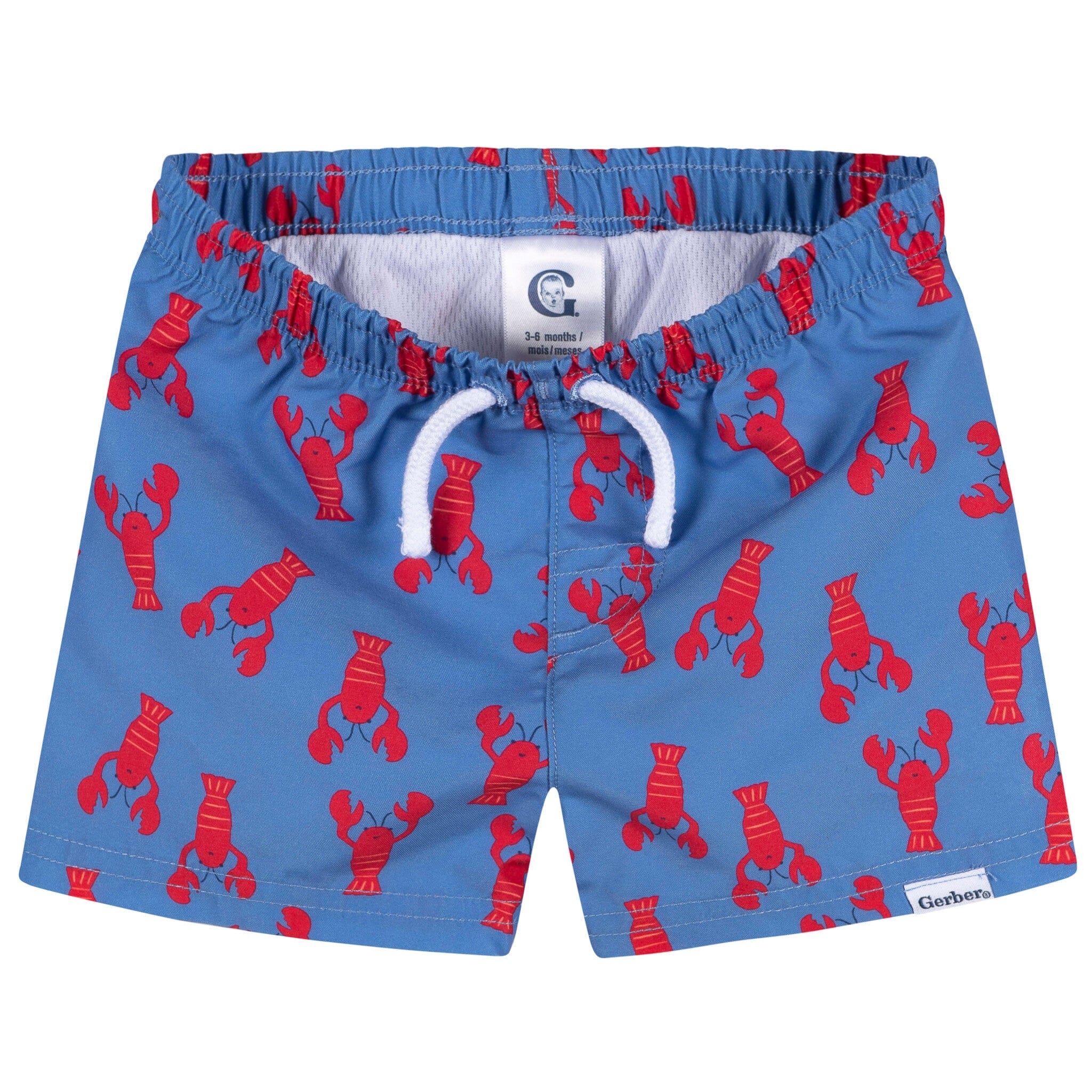 2-Pack Baby & Toddler Boys UPF 50+ Lobsters Swim Trunks - Image 7