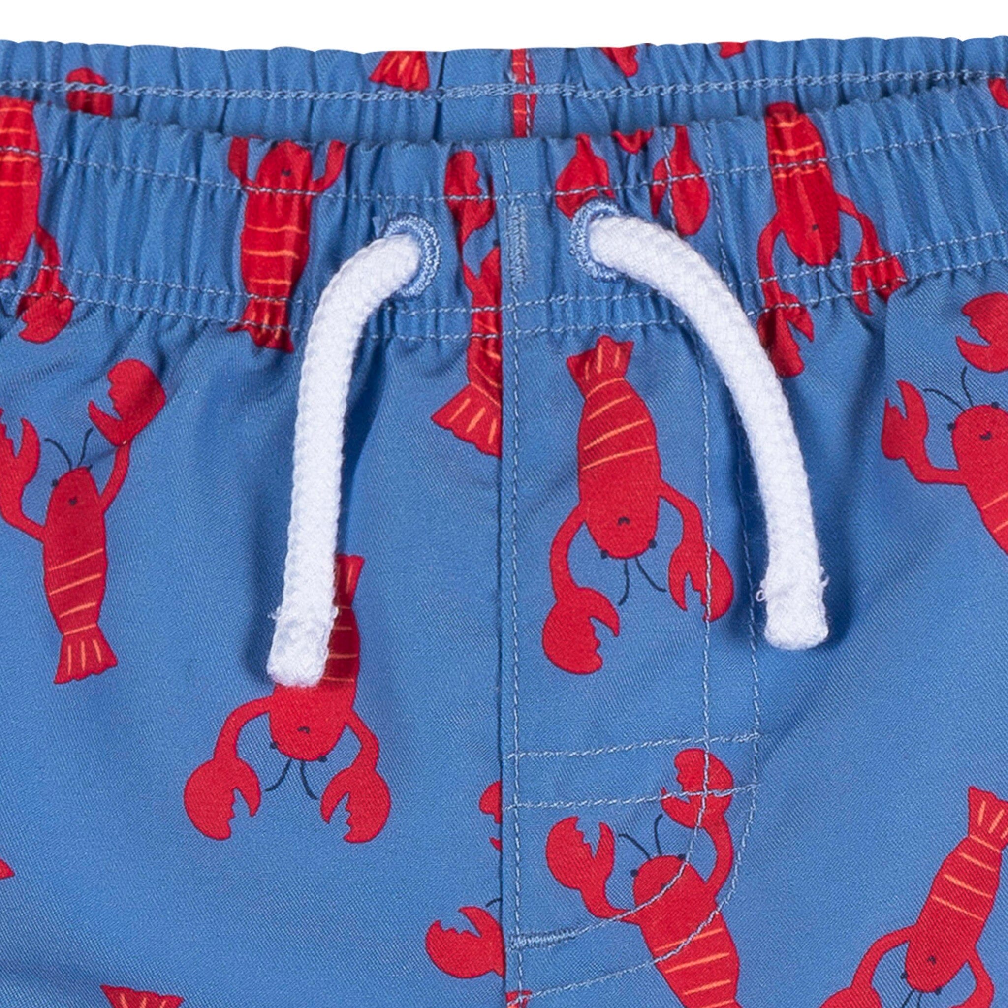 2-Pack Baby & Toddler Boys UPF 50+ Lobsters Swim Trunks - Image 8
