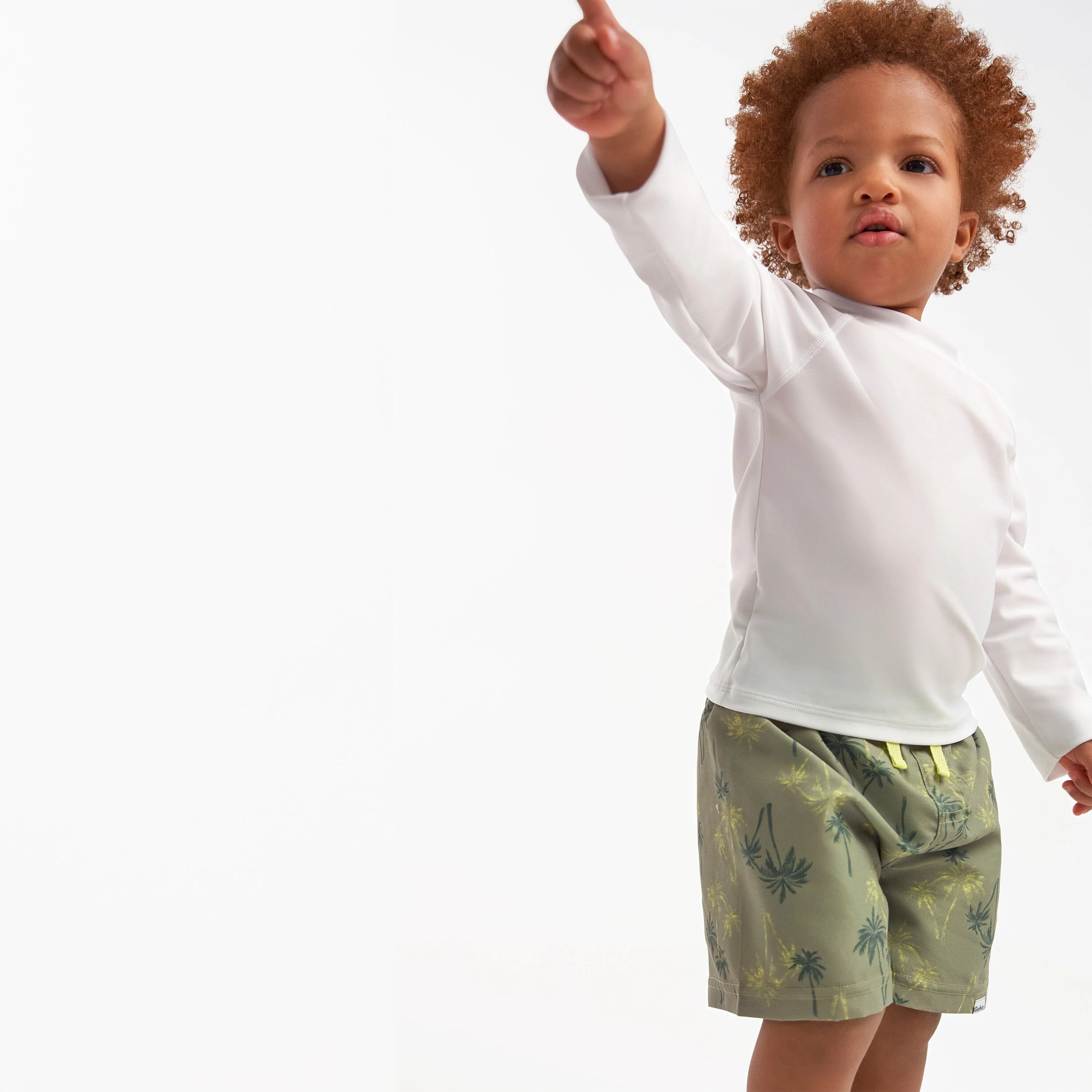 2-Pack Baby & Toddler Boys UPF 50+ Palm Tree Swim Trunks - Image 2
