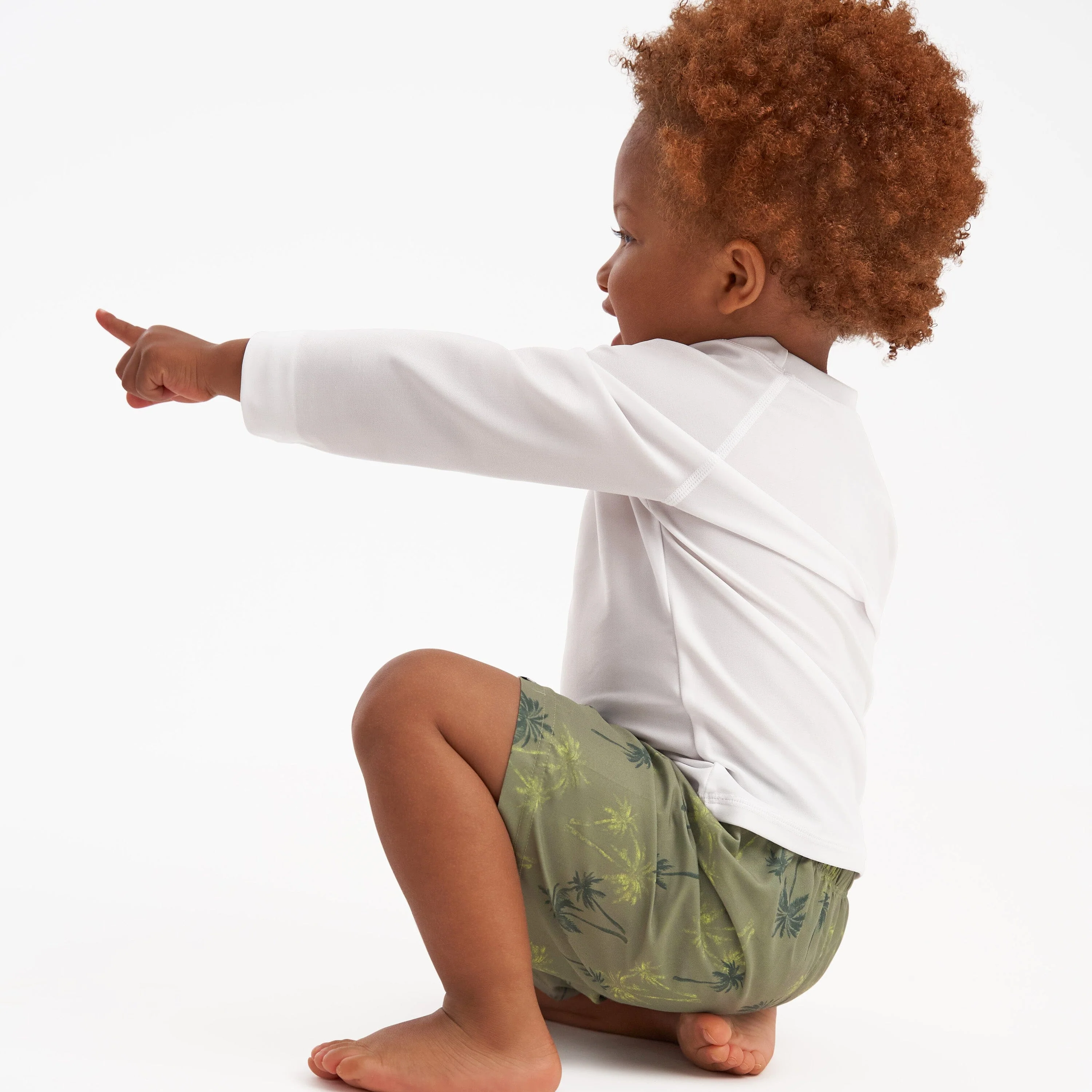 2-Pack Baby & Toddler Boys UPF 50+ Palm Tree Swim Trunks - Image 3
